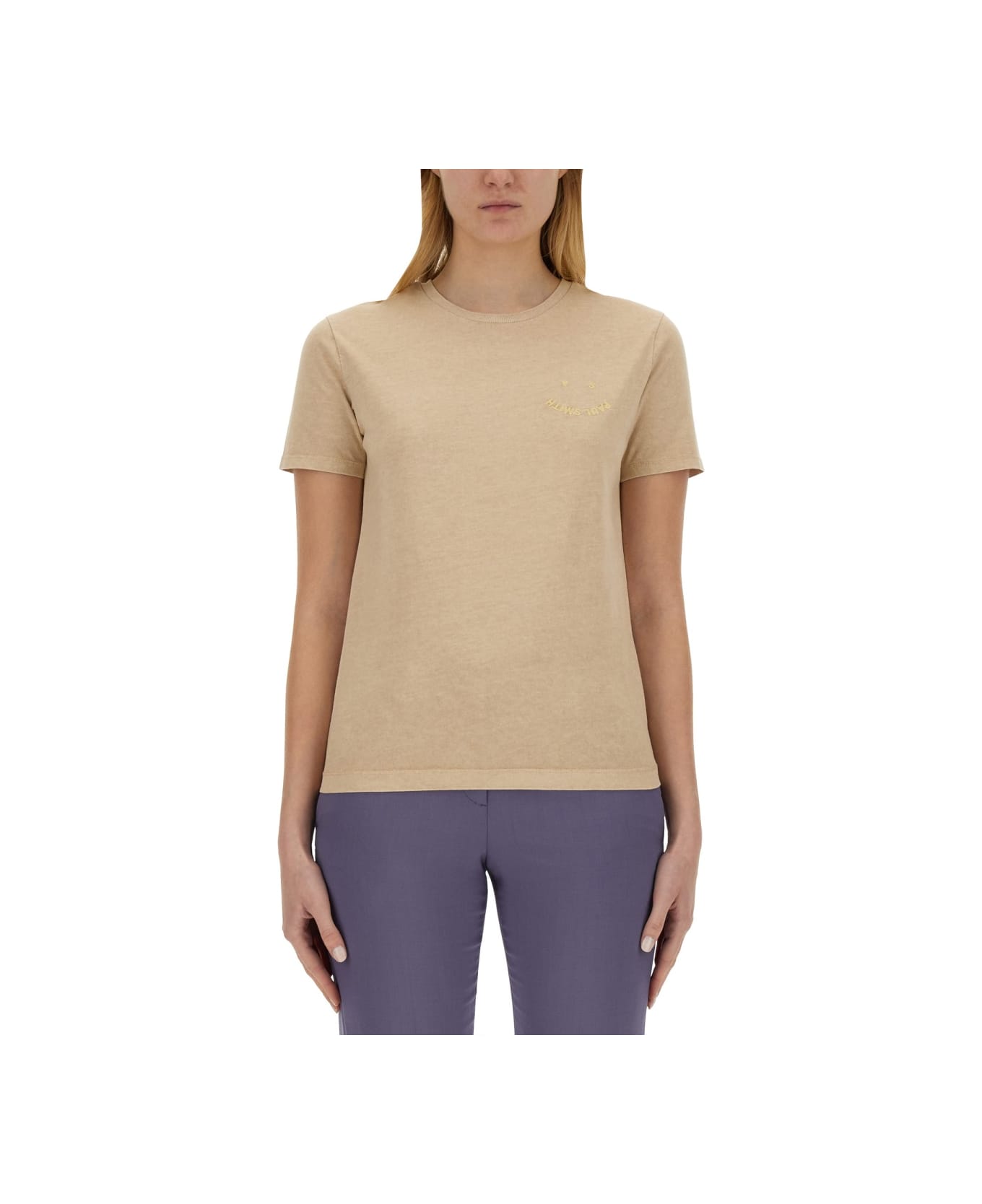 PS by Paul Smith T-shirt With Logo - BEIGE