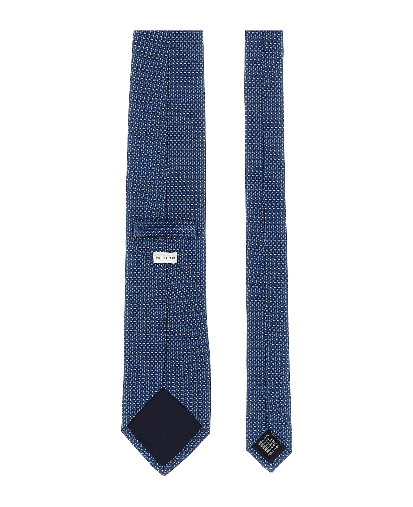 Pal Zileri Patterned Silk Tie - Blue