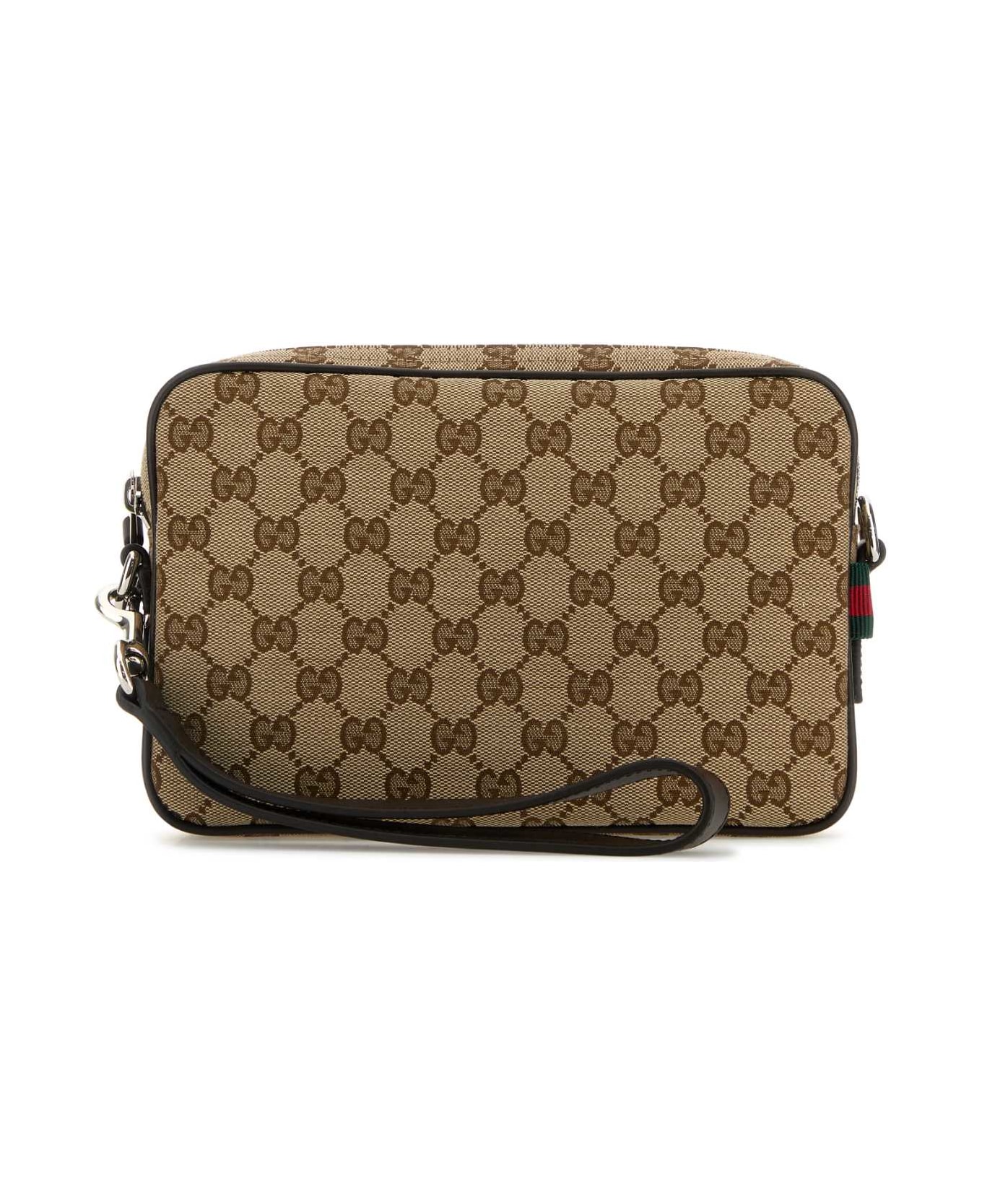 Gucci Gg Fabric Clutch - BEBONYCOCOAVRV