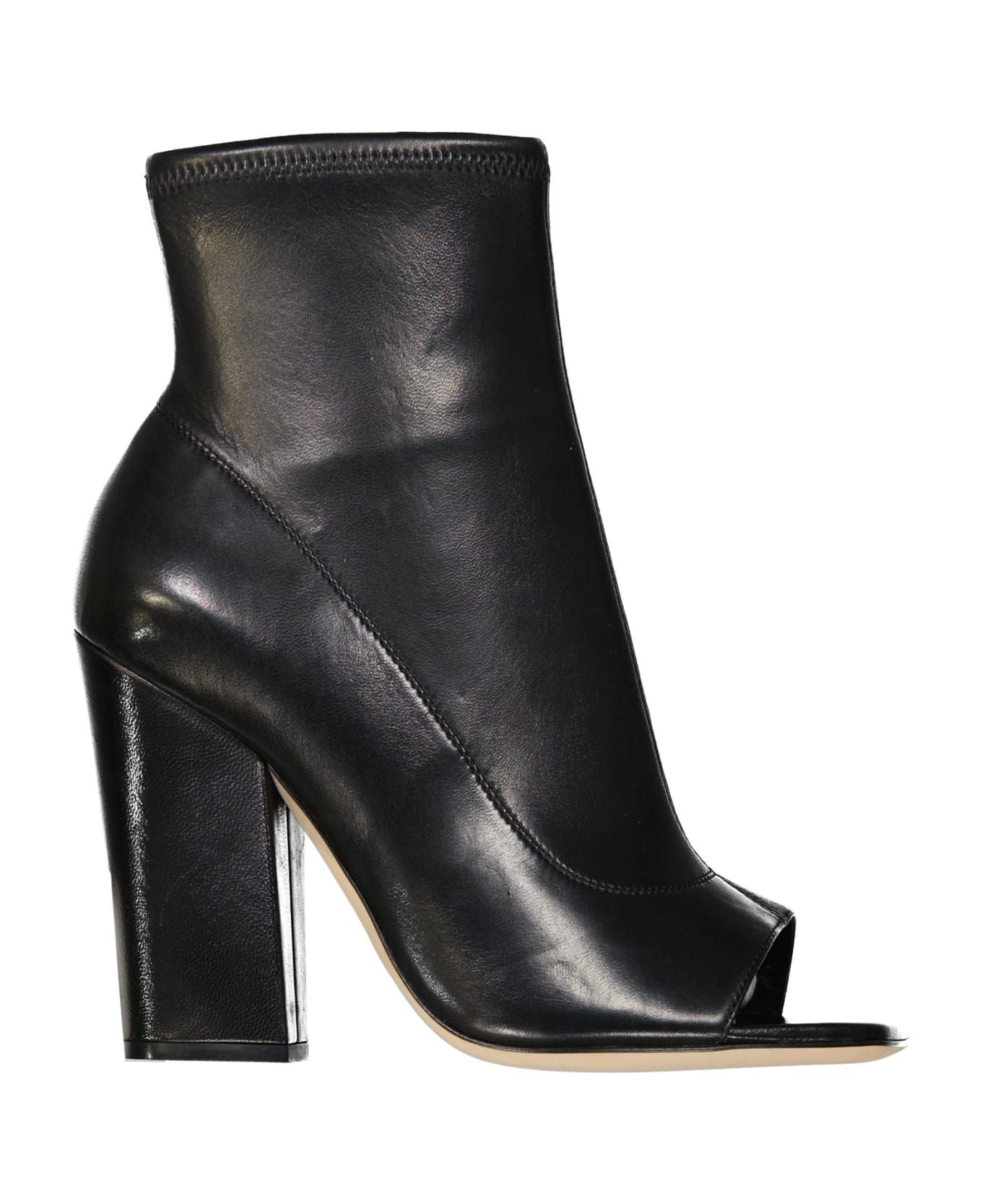 Sergio Rossi Leather Boots - Black