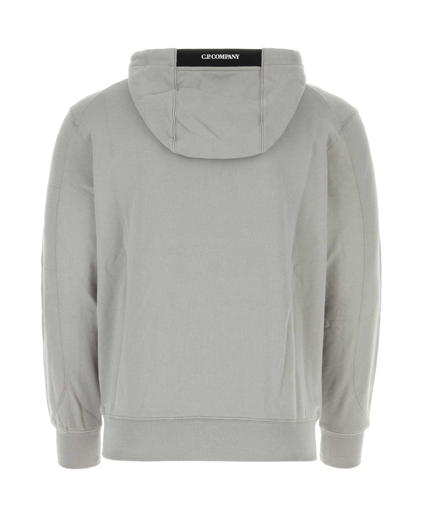 C.P. Company Grey Cotton Sweatshirt - DRIZZLE