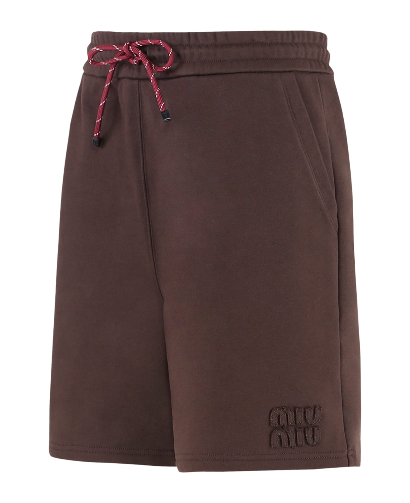 Miu Miu Cotton Bermuda Shorts - brown