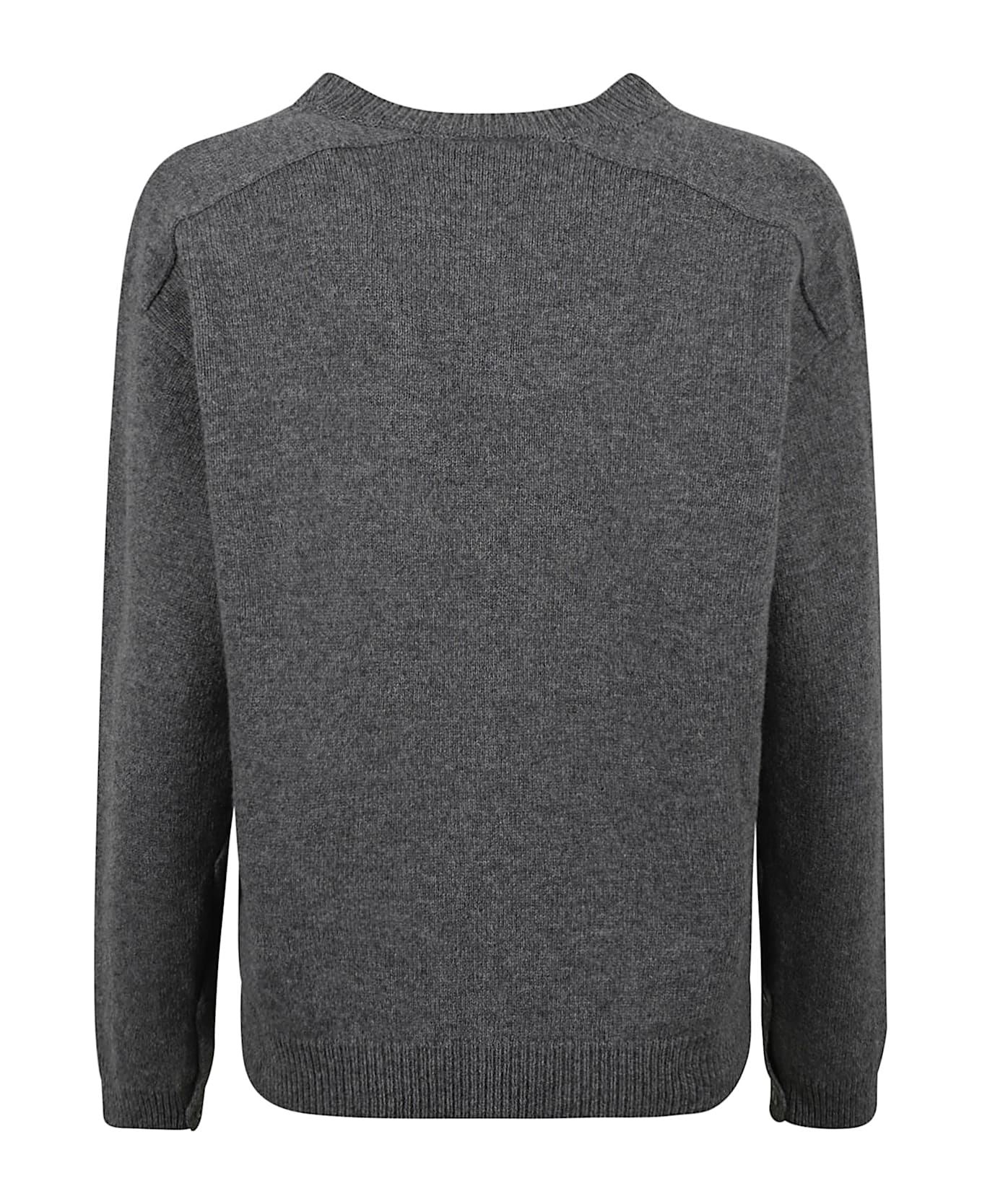 Federica Tosi Ribbed Neck Jumper - Grey