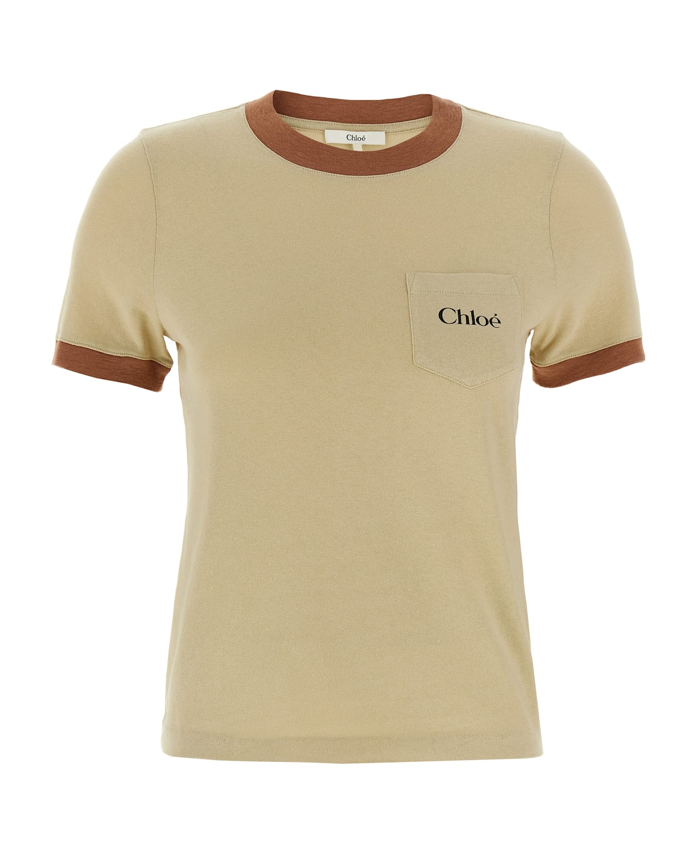 Chloé Logo T-shirt - Beige