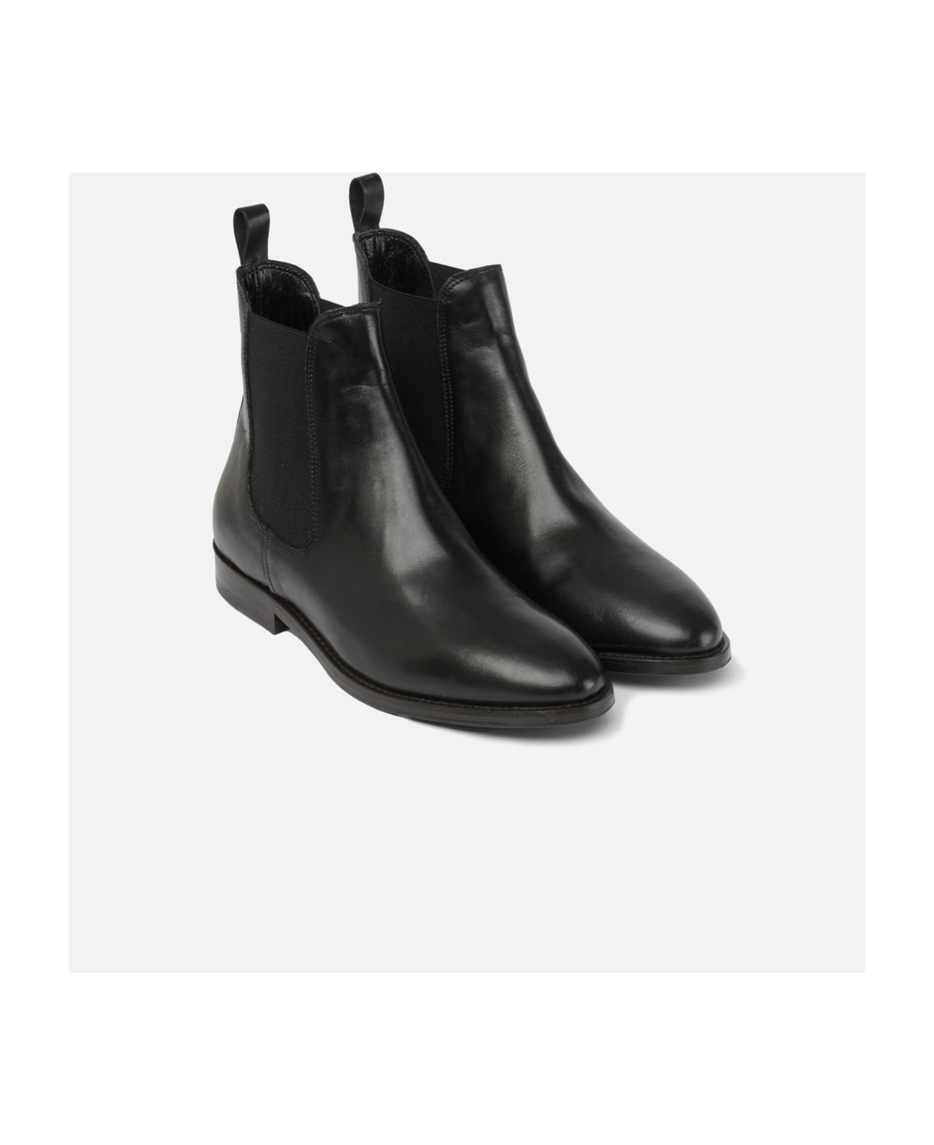 CB Made in Italy Leather Boots Sessanta - Black