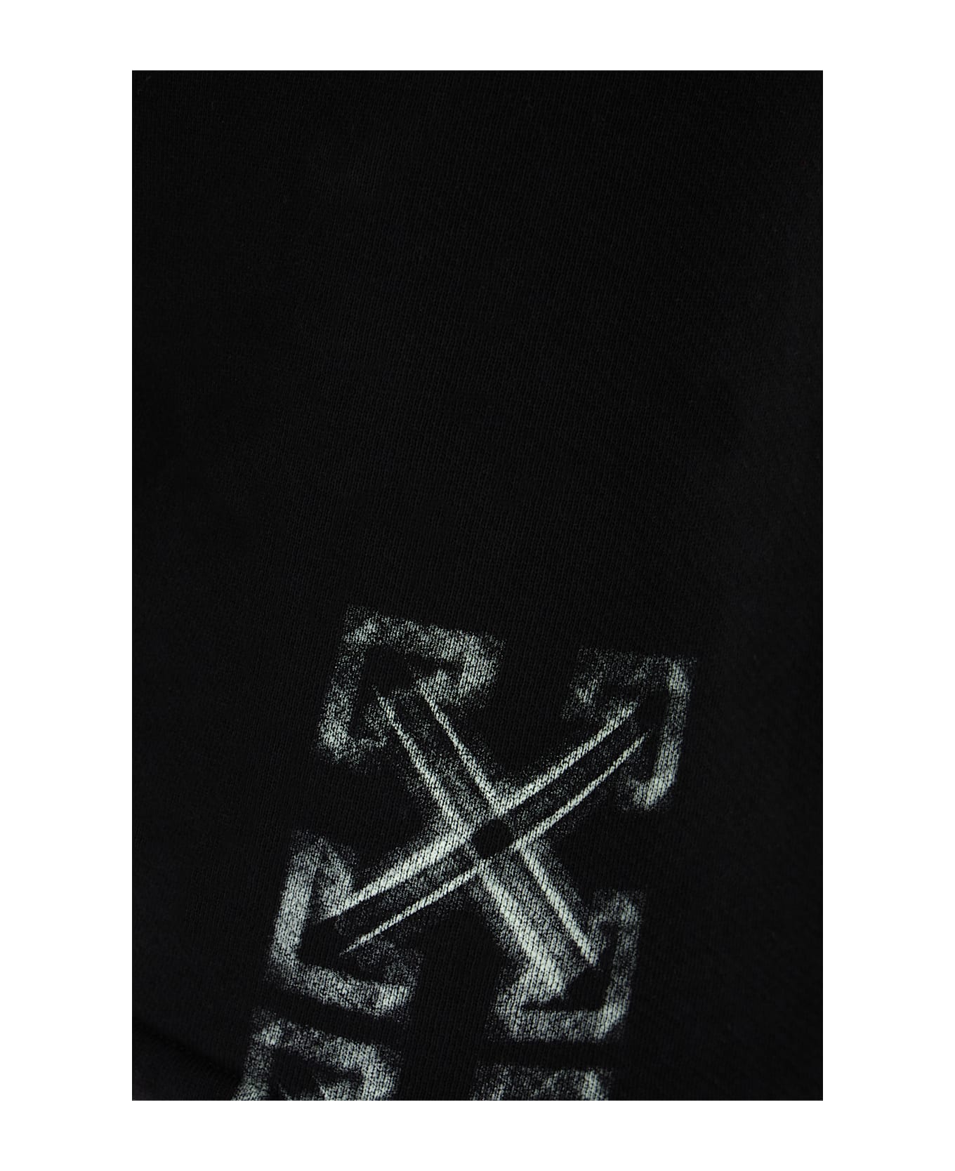 Off-White Black Cotton Bermuda Shorts - BLACK