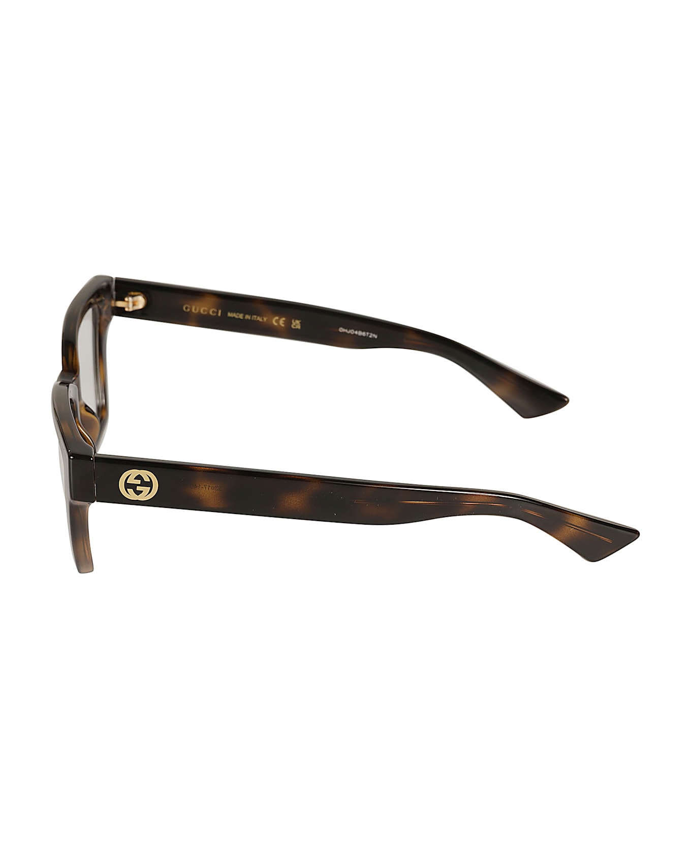 Gucci Eyewear Rectangle Logo Lens Frame - HAVANA-HAVANA-TRANSPARENT