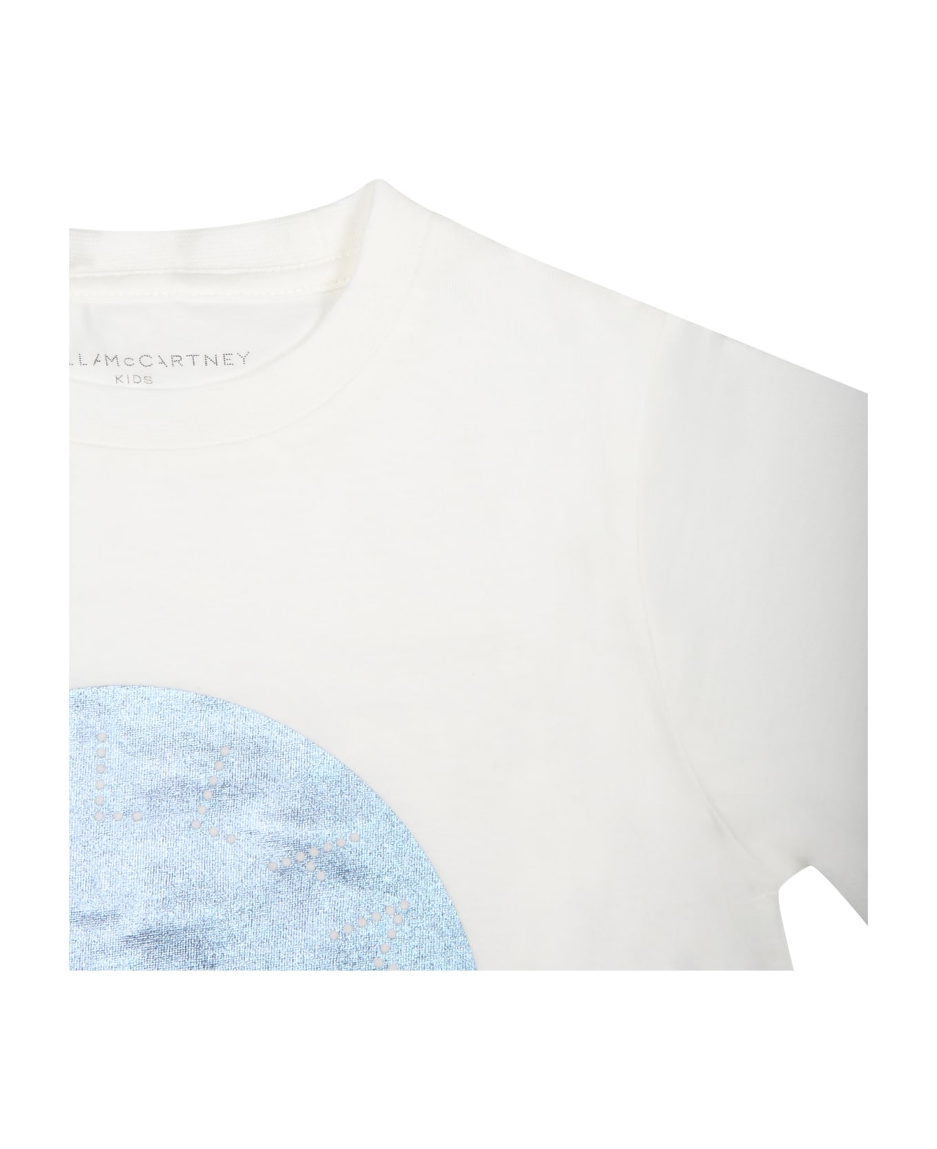 Stella McCartney Kids White T-shirt For Girl With Logo - White