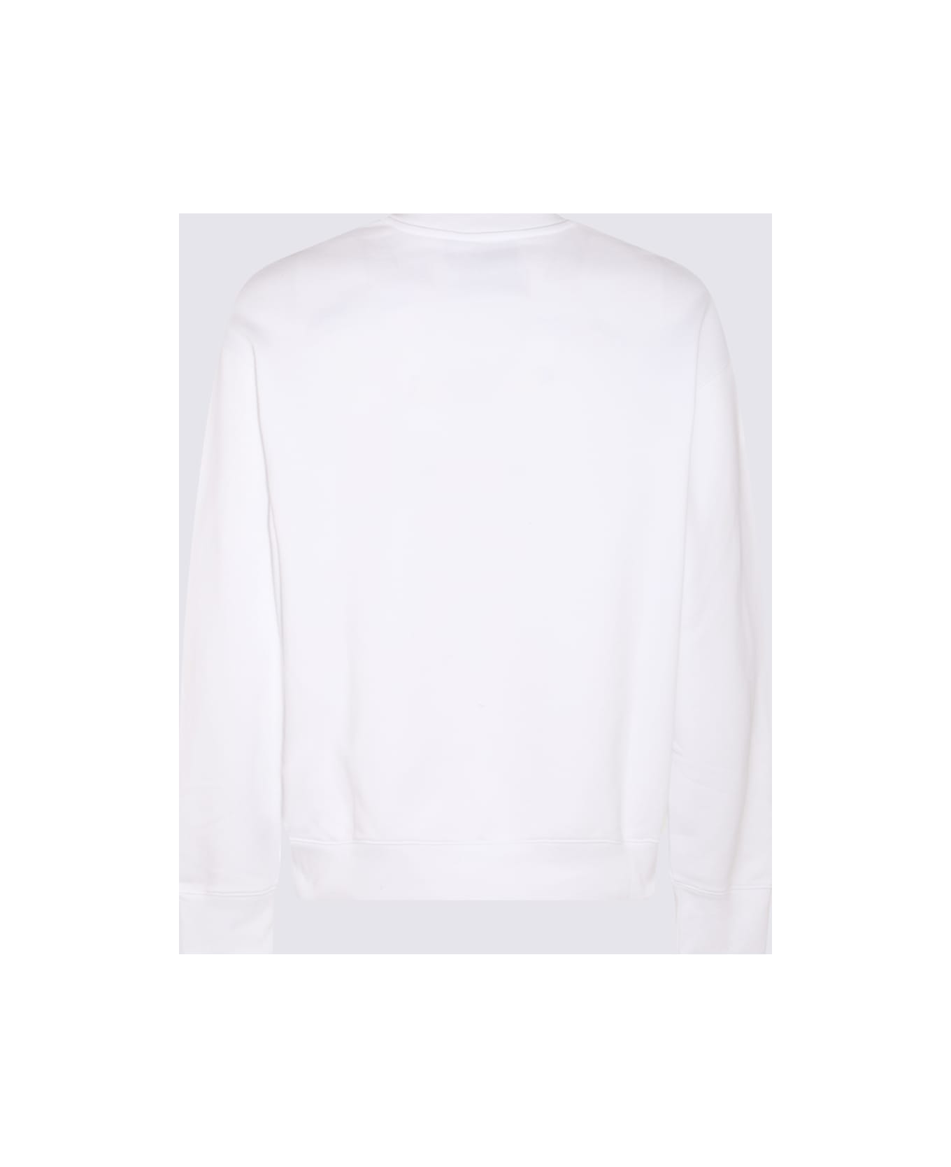 Moschino White Cotton Sweatshirt - White フリース
