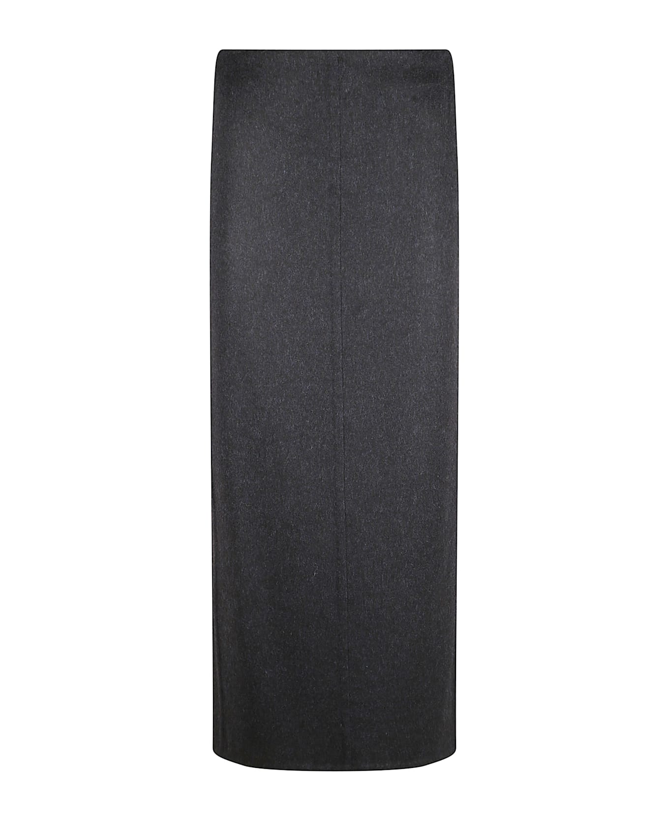 Brunello Cucinelli Midi Skirt In Virgin Wool With Back Slit