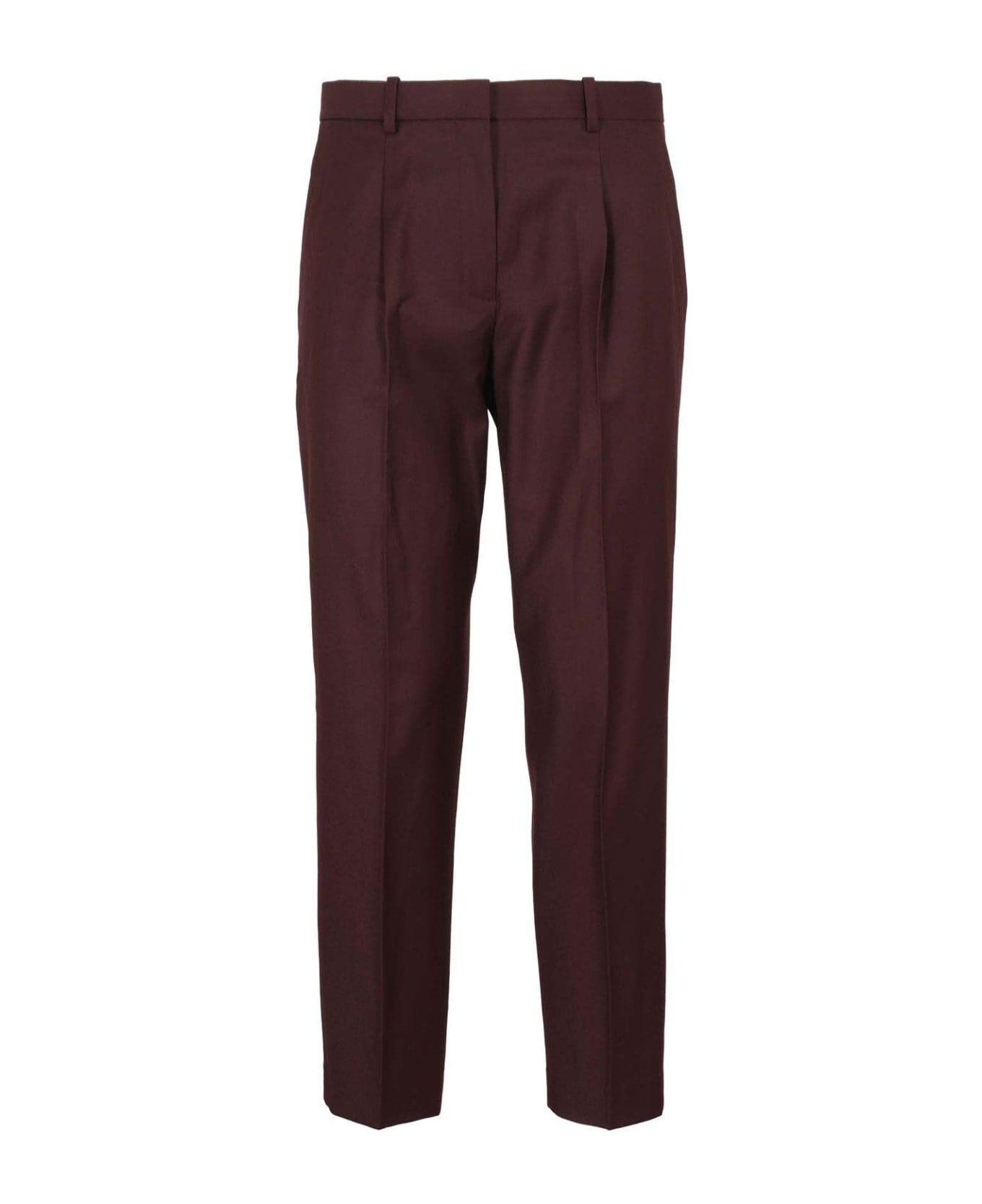 Theory Tailored-cut High-waisted Pants - Bordeau
