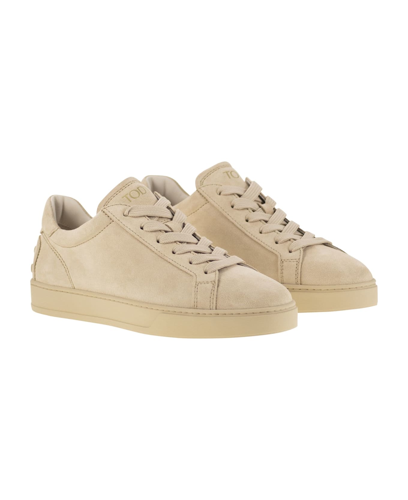 Tod
s Suede Leather Trainers - Beige