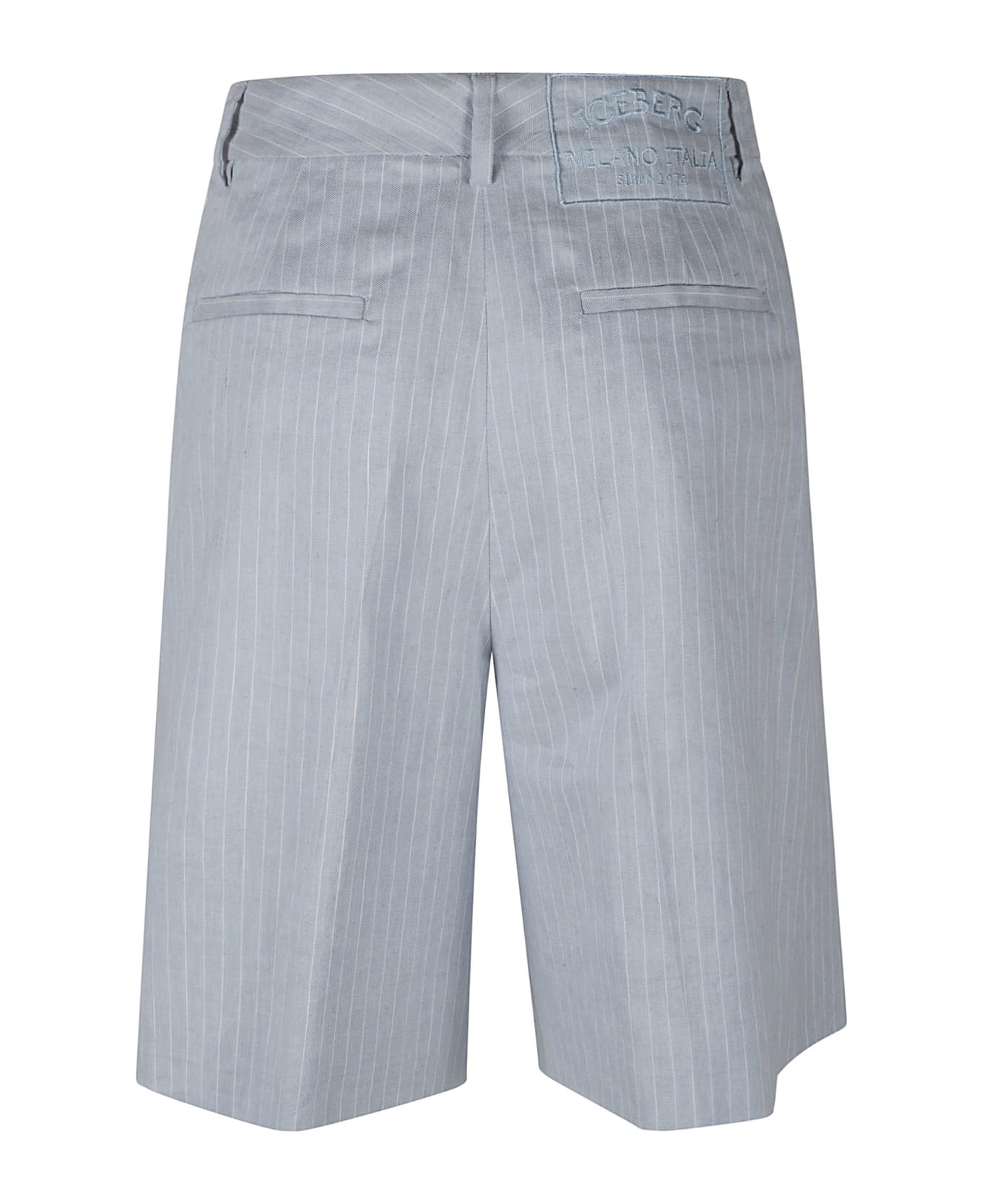 Iceberg Classic Striped Trouser Shorts - Rigato bia/azz