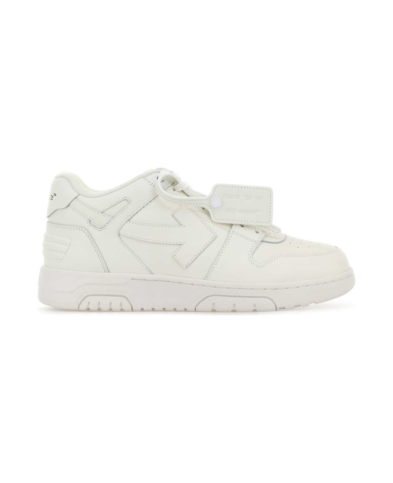 Off-White White Leather Out Of Office Sneakers - WHITE - WHITE