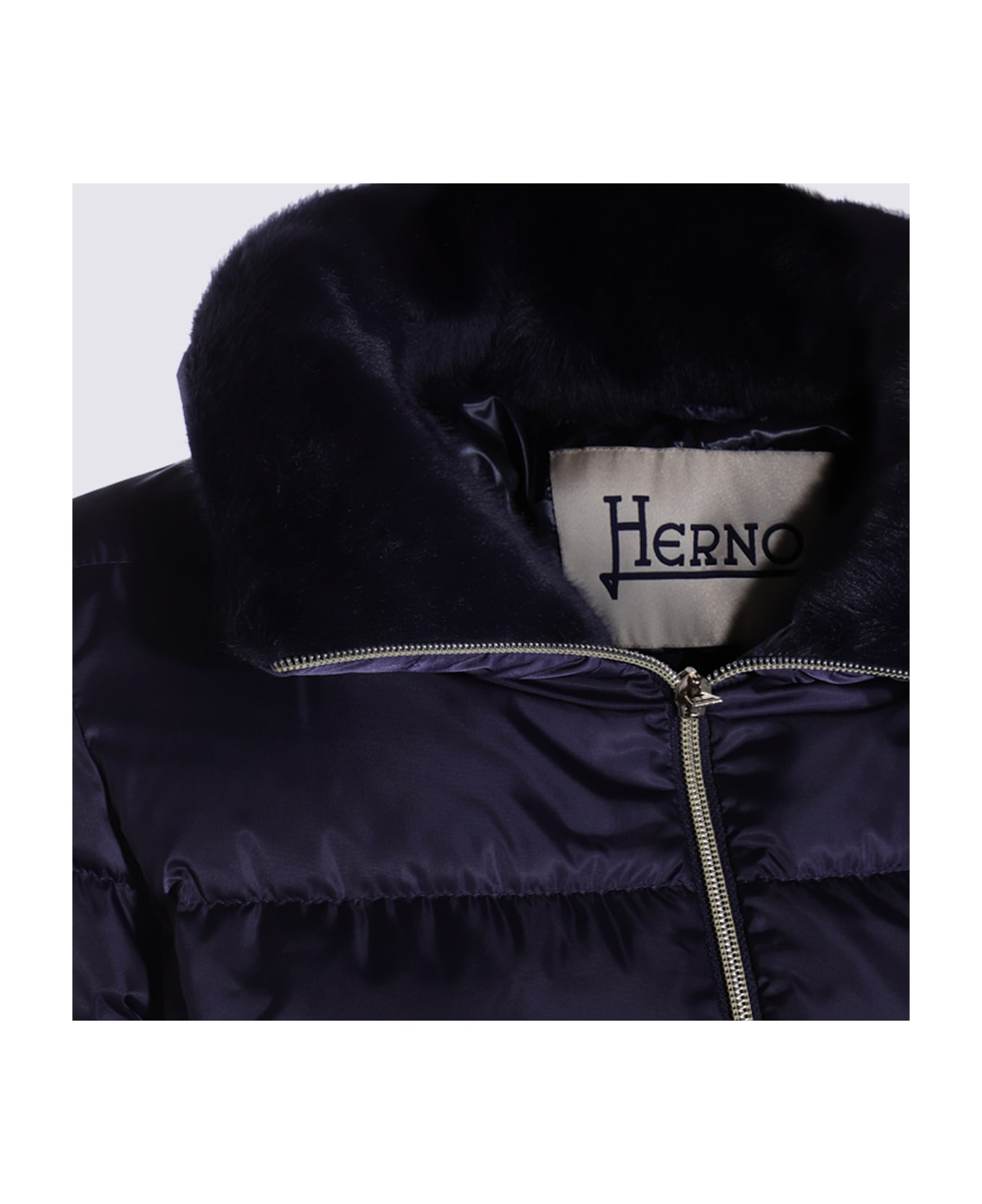 Herno Navy Down Jacket - New Blu