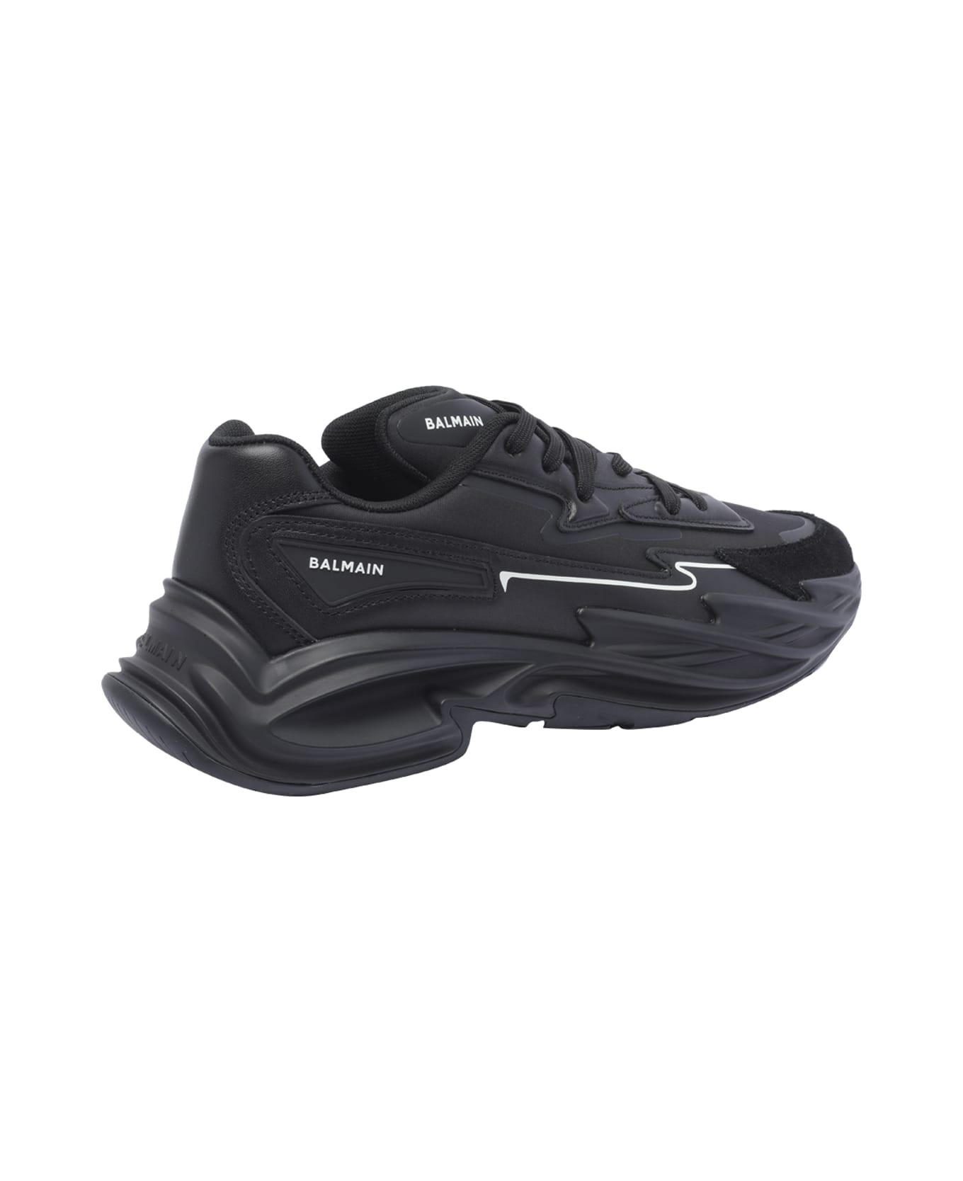 Balmain Run-low Sneakers - Black