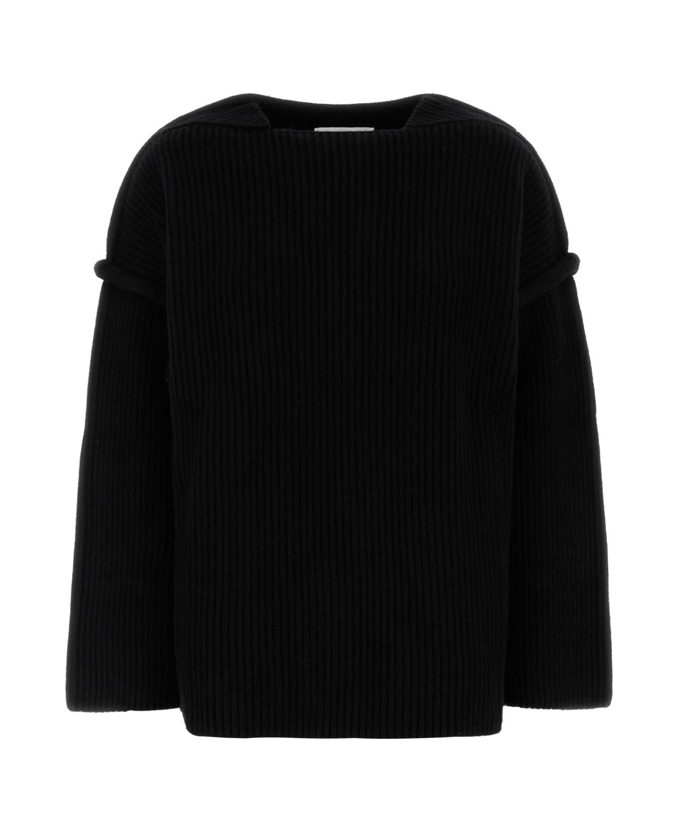 Jil Sander Black Wool Sweater - BLACK
