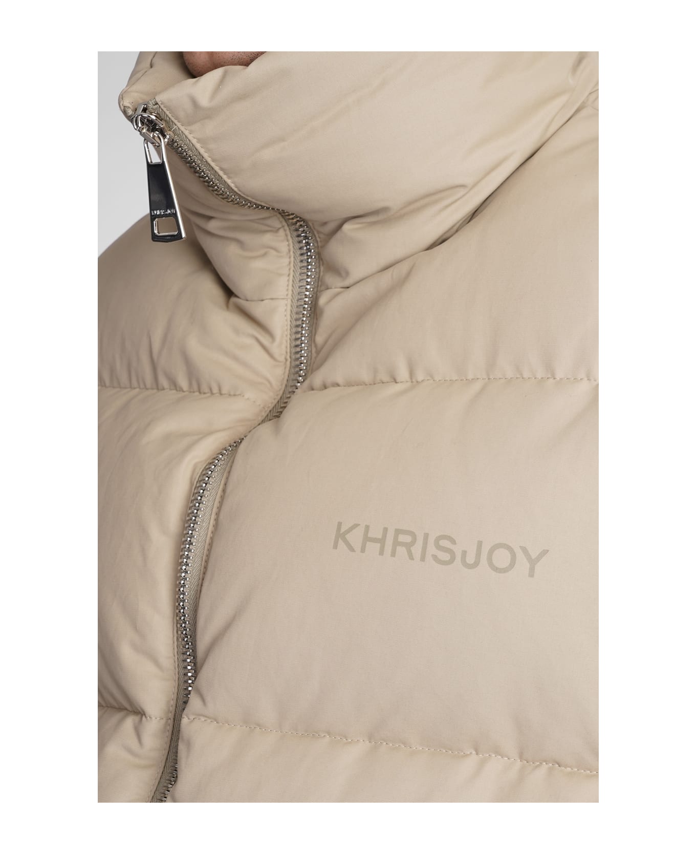 Khrisjoy Puffer In Taupe Cotton - taupe