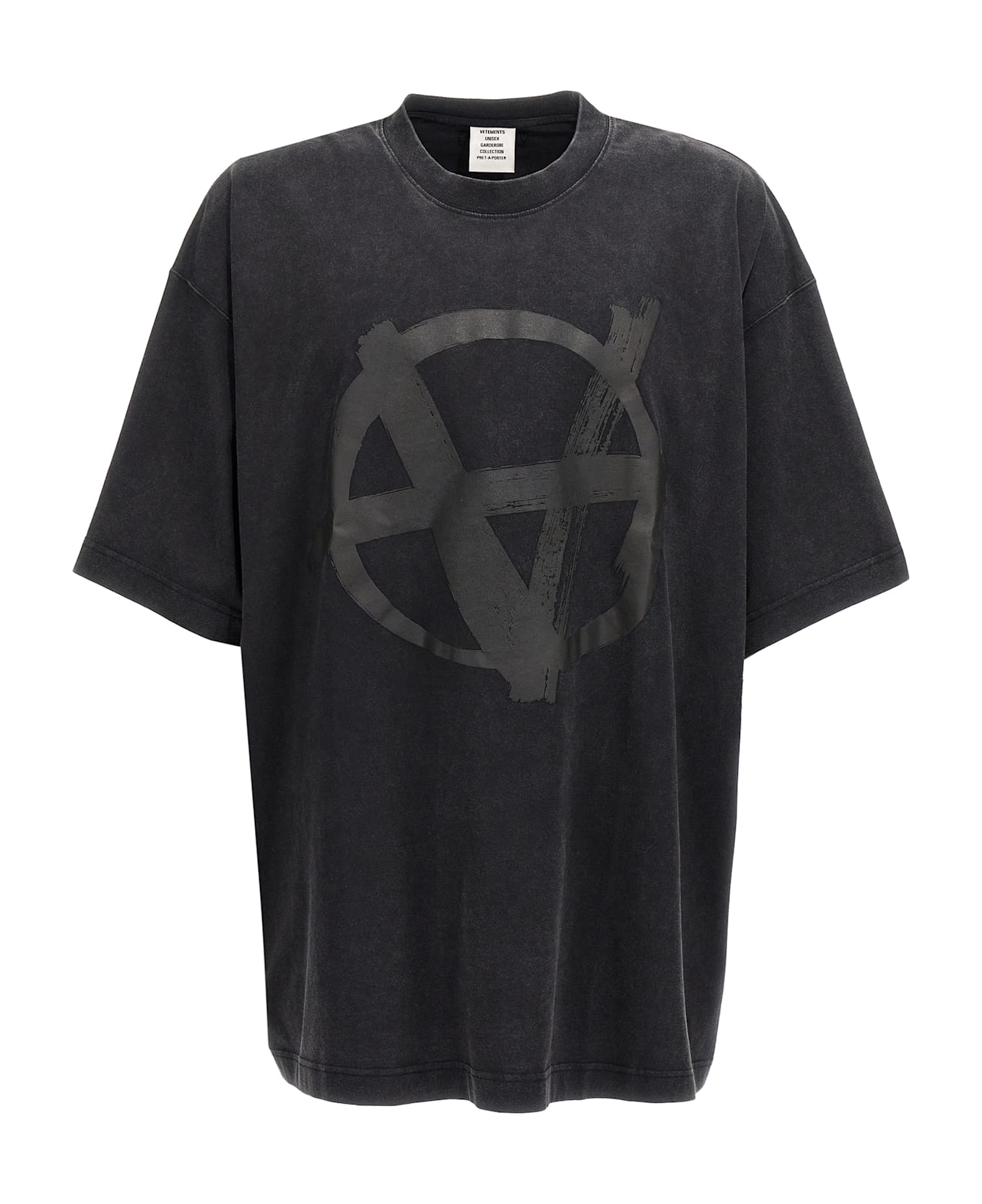 VETEMENTS 'double Anarchy' T-shirt - Black  