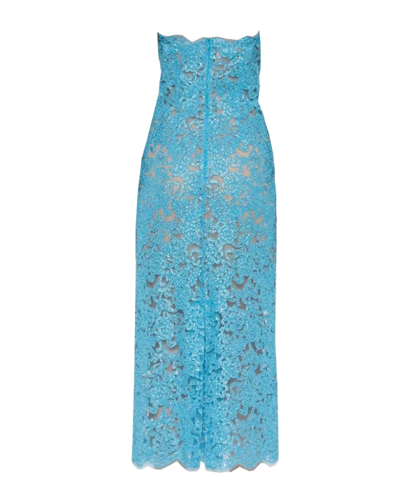 Ermanno Scervino Dress - BLUE/NEUTRALS ワンピース＆ドレス
