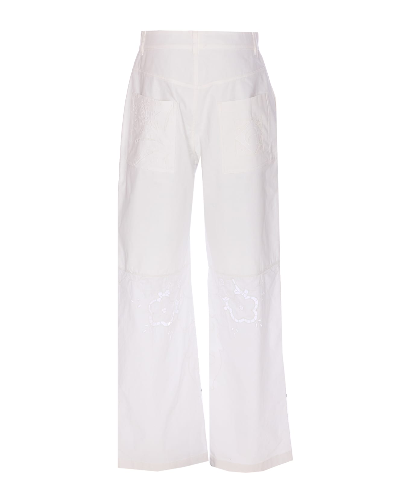 Marine Serre Regenerated Pants - White