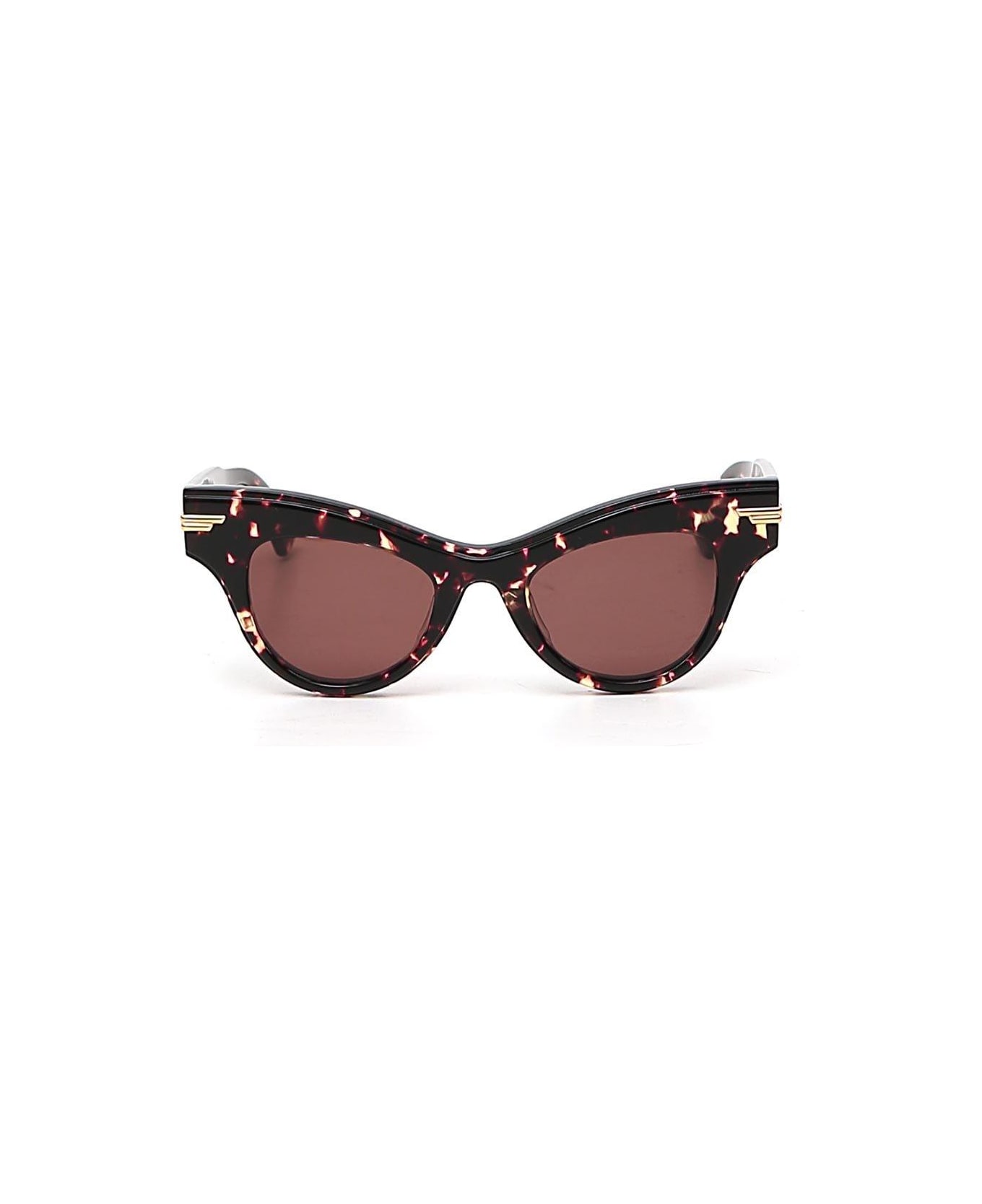 Bottega Veneta Cat-eye Frame Sunglasses - BROWN サングラス