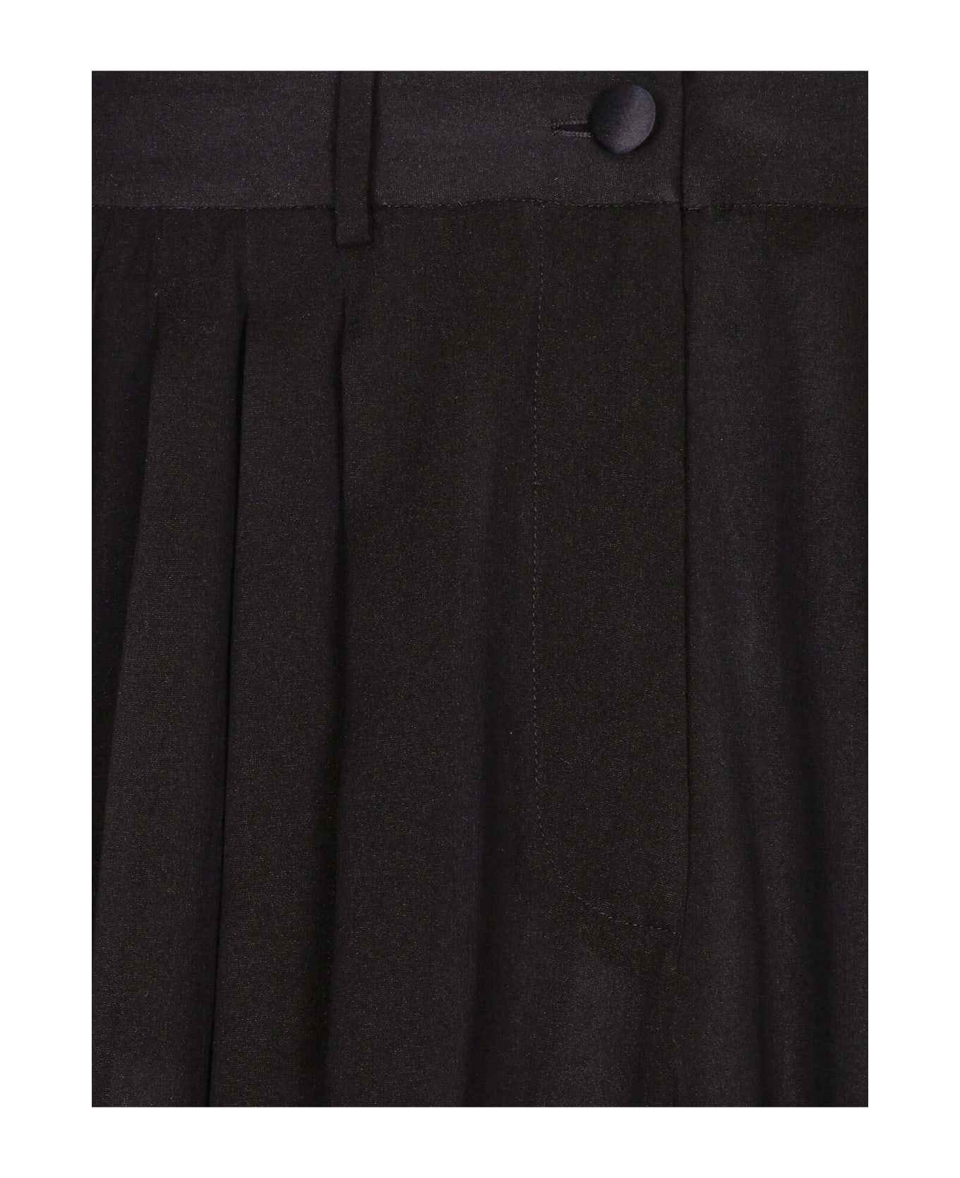 Dolce & Gabbana Silk Pants - Black