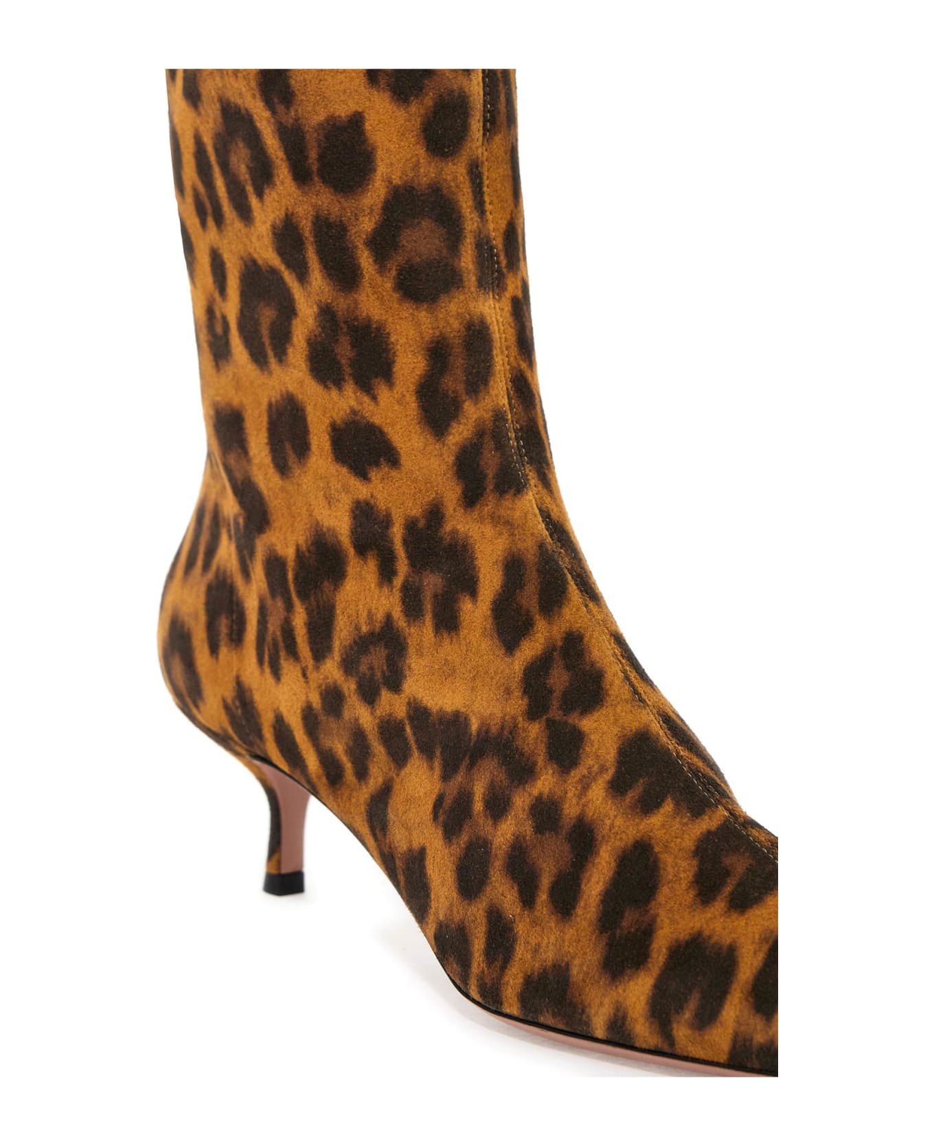 Aquazzura Montmartre Leather Ankle Boots - Animalier