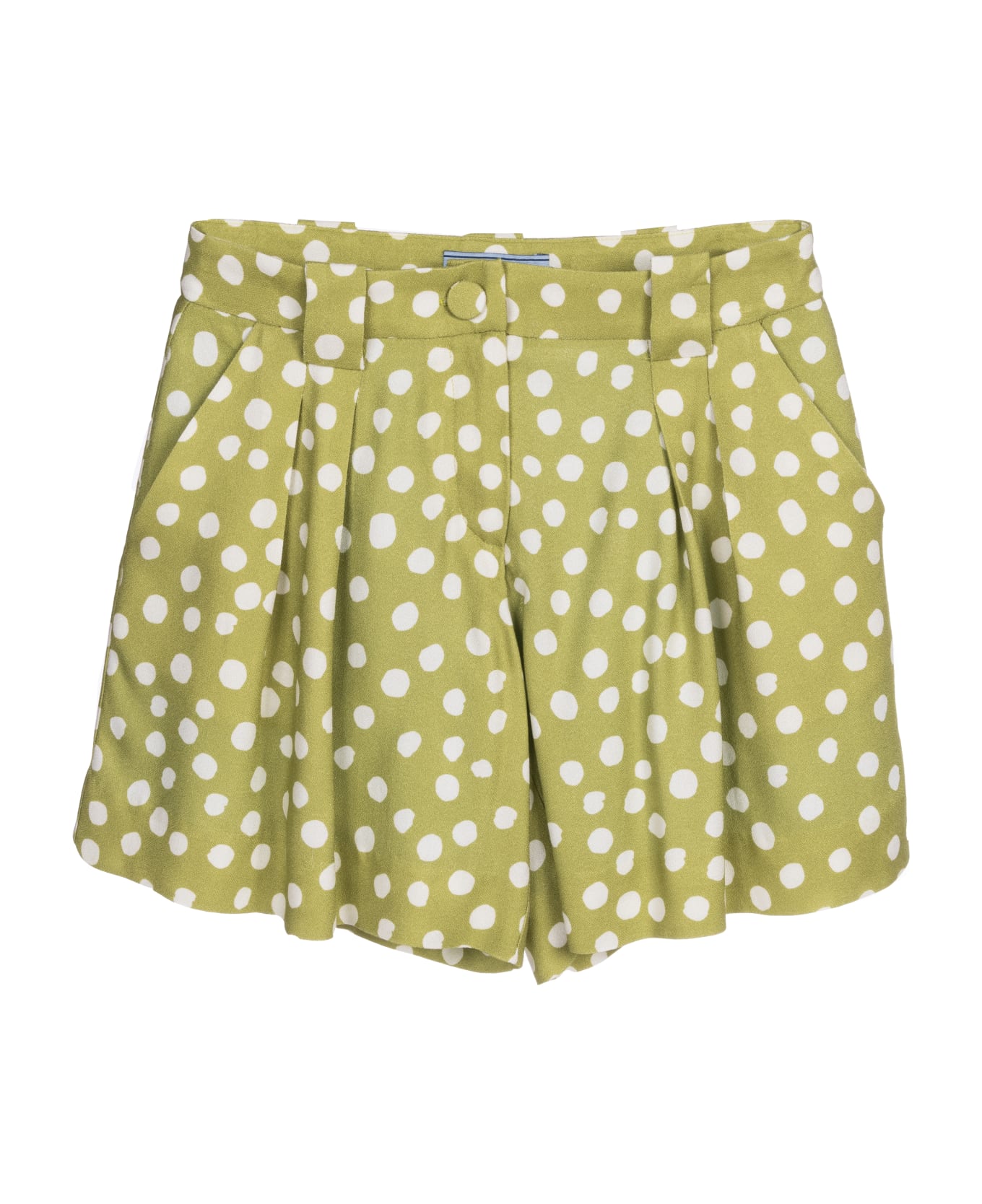 MiMiSol Shorts A Pois - Green