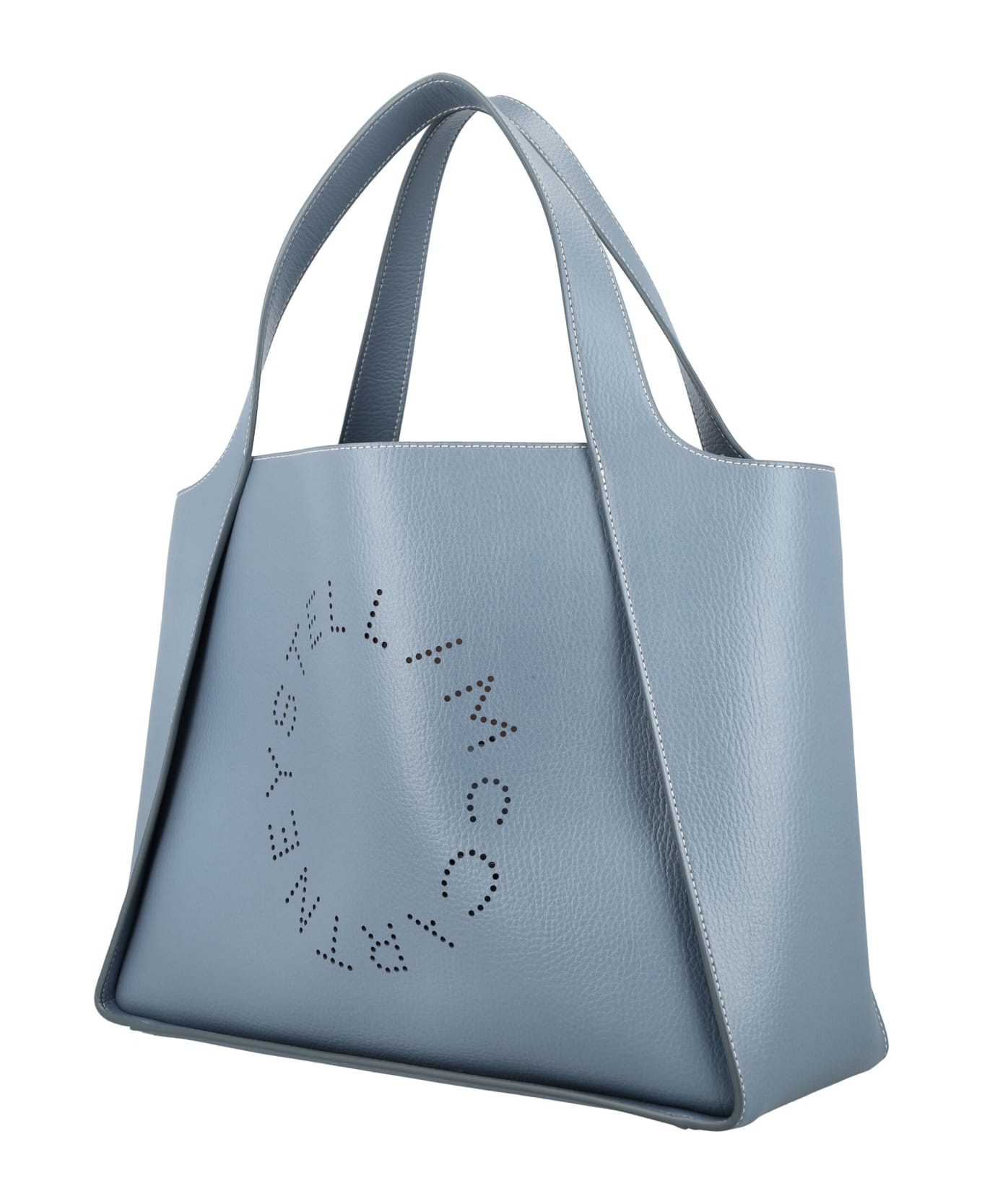 Stella McCartney Logo Grainy Alter Mat Tote Bag - BLUE GREY トートバッグ