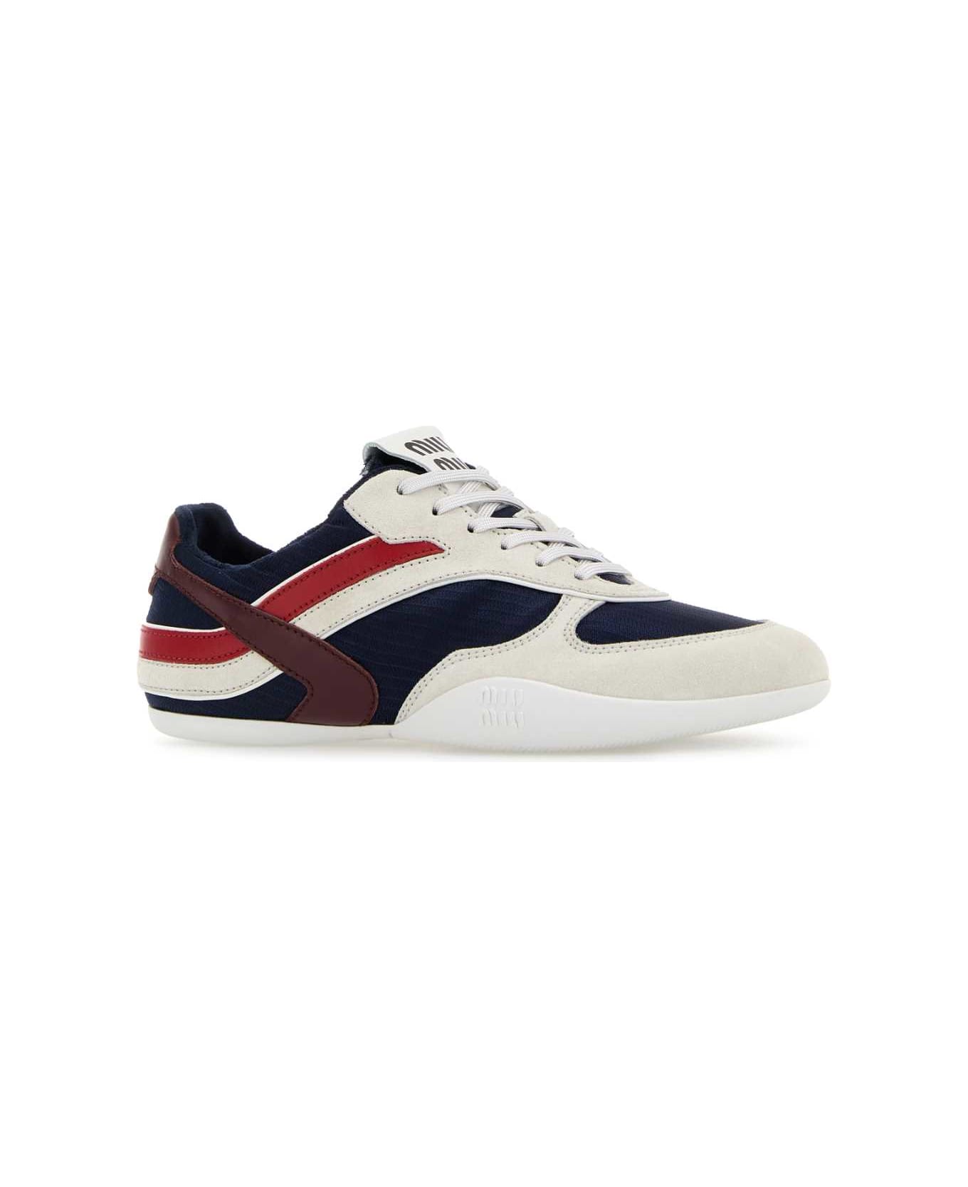 Miu Miu Multicolor Tech Fabric And Suede Gymnasium Sneakers - BALTICOAMARANTO