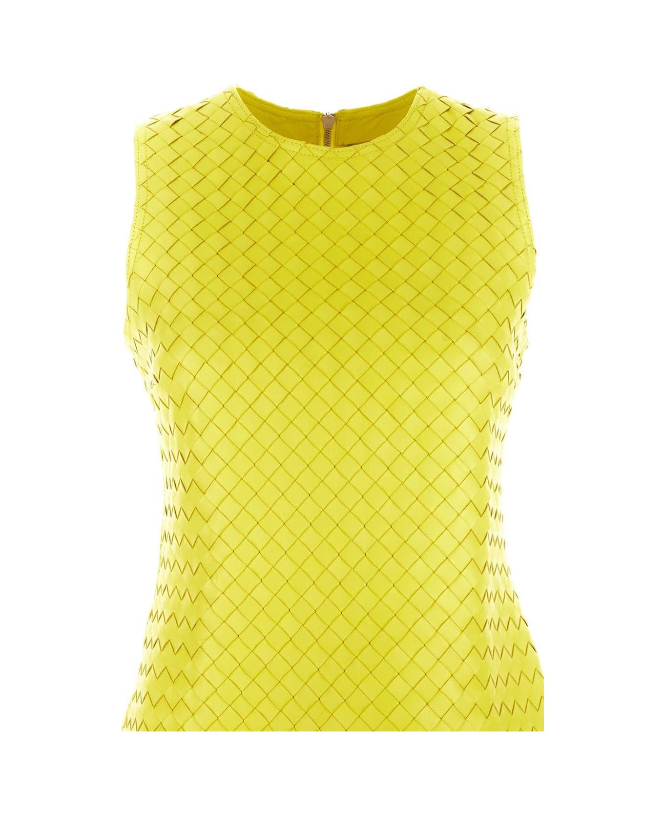Bottega Veneta Intrecciato Leather Dress - 7193