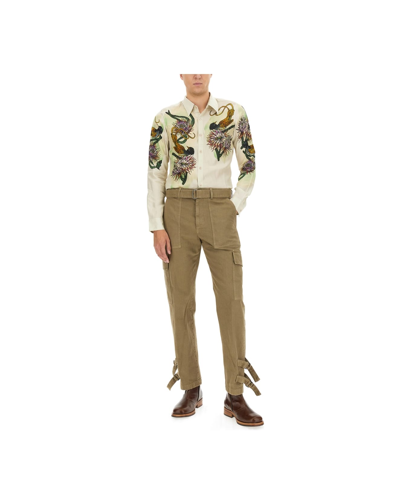 Dries Van Noten Printed Shirt - POWDER