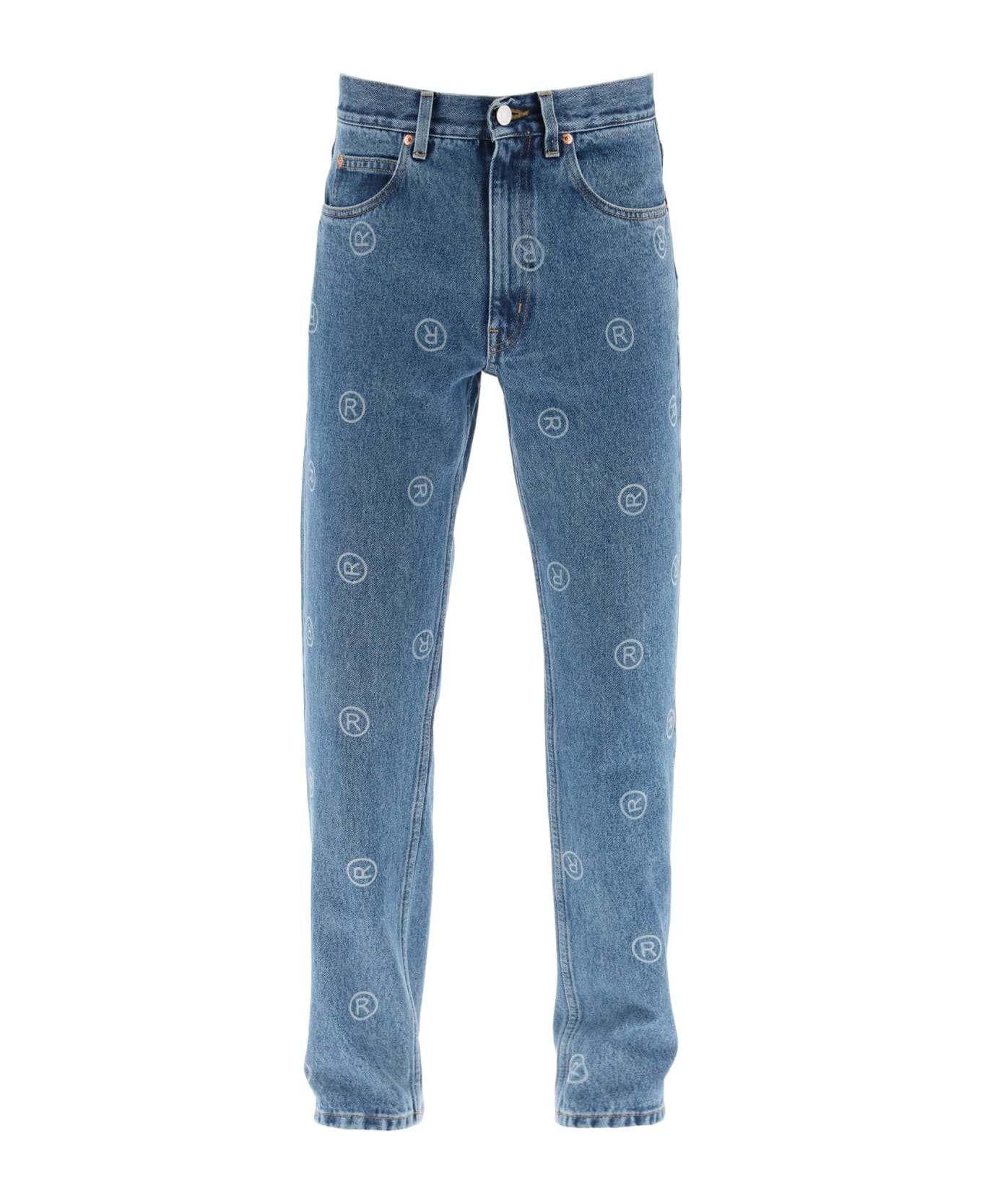 Martine Rose Monogram Slim Jeans in Blue for Men