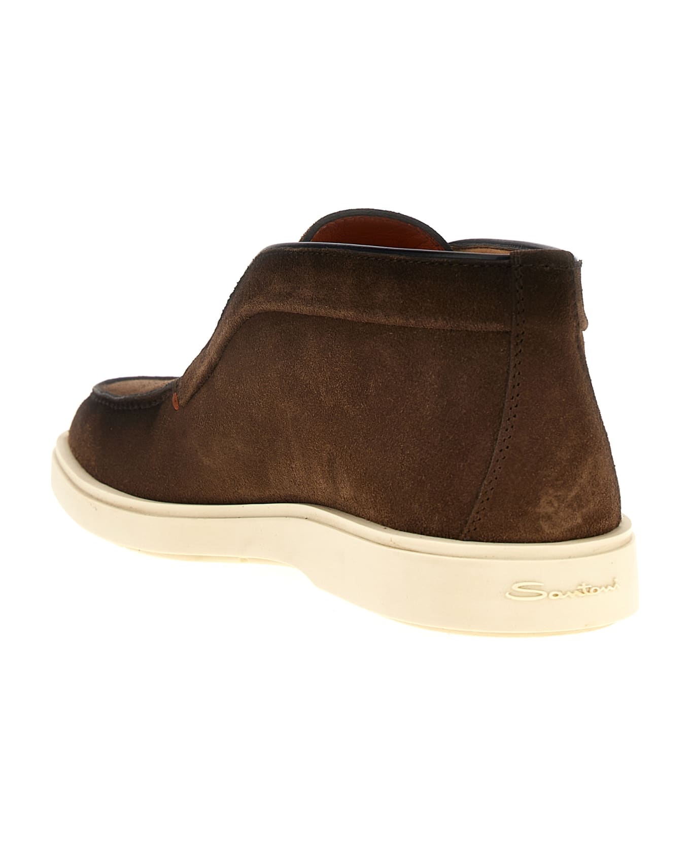 Santoni Suede Boots - Brown