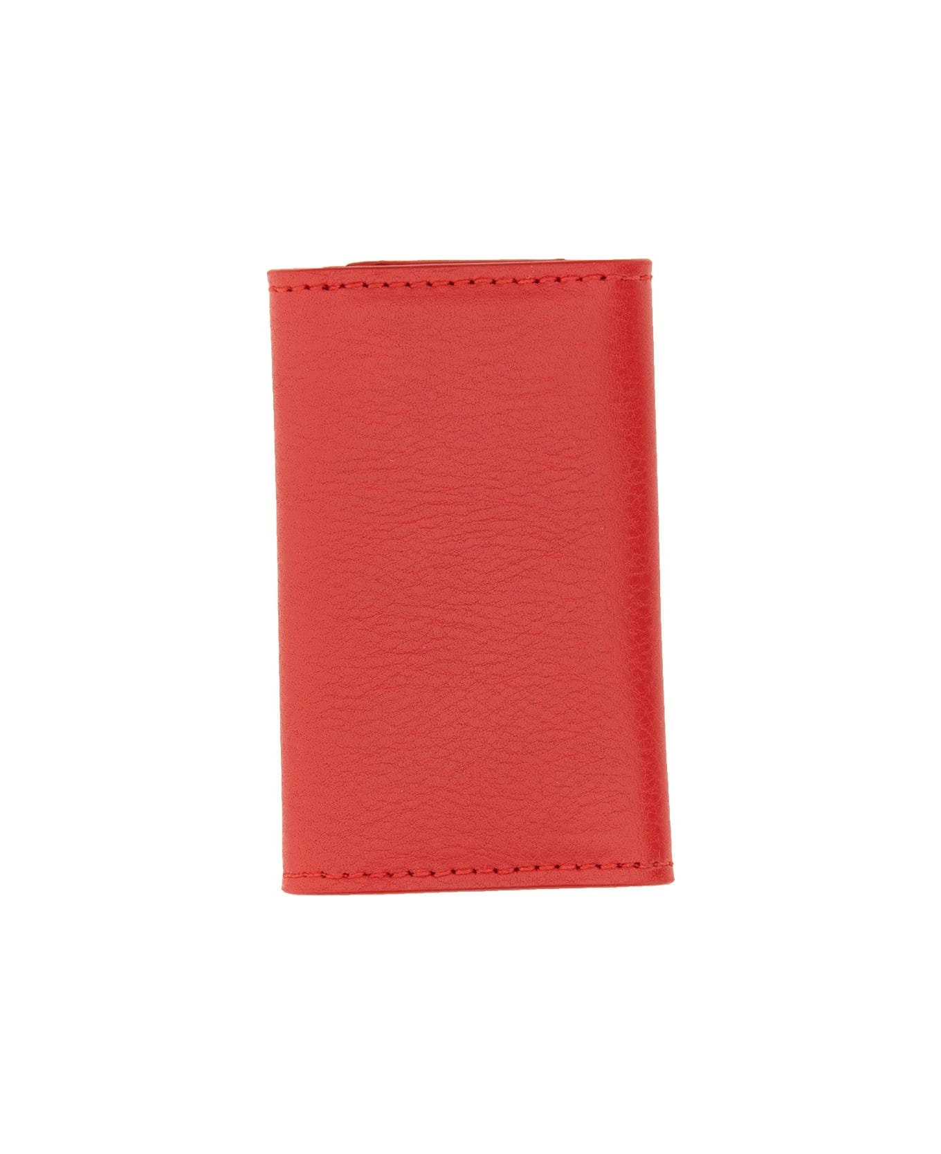 Il Bisonte Leather Keychain - ROSSO