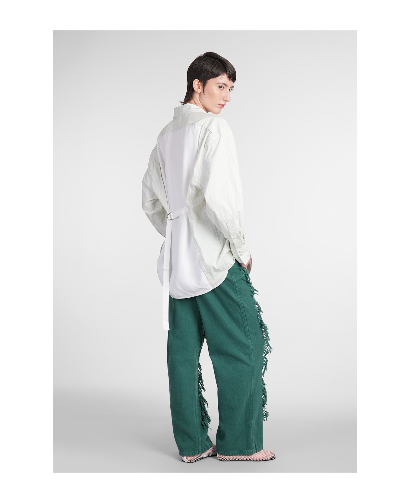 Christopher Esber Shirt In Green Cotton - green