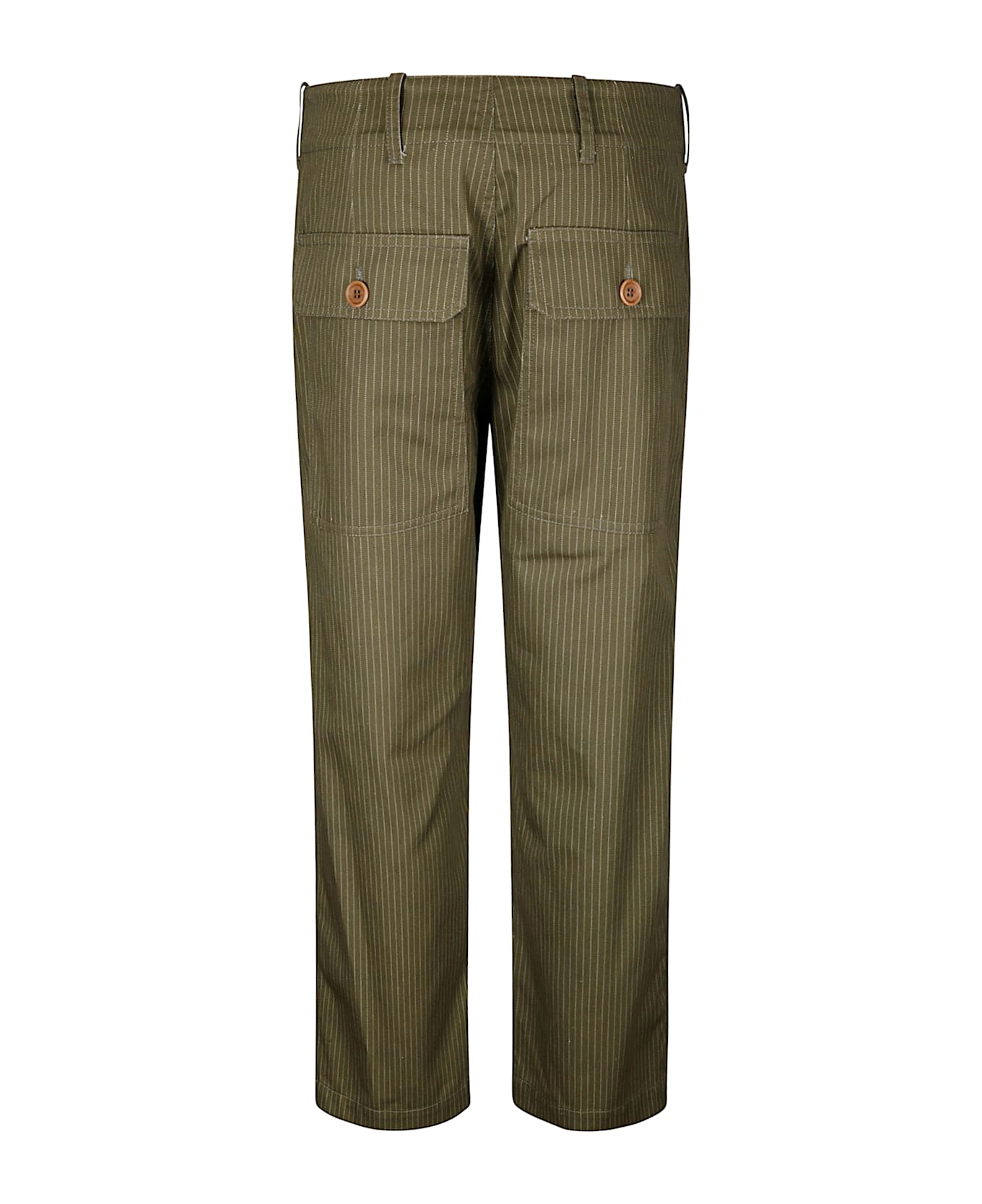 Jejia Camille Pant - BEIGE AND OLIVE STRIPES