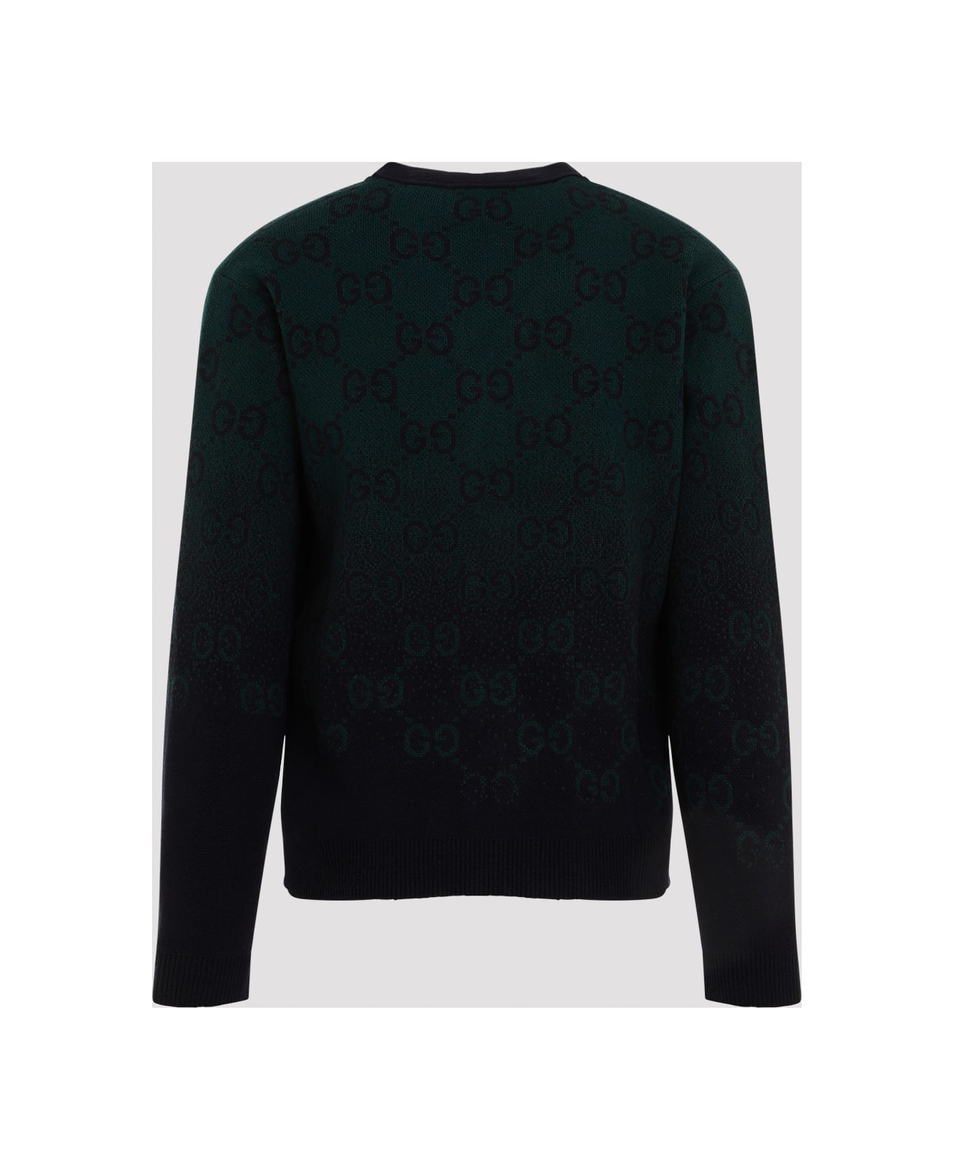 Gucci Wool Cardigan - Green Navy