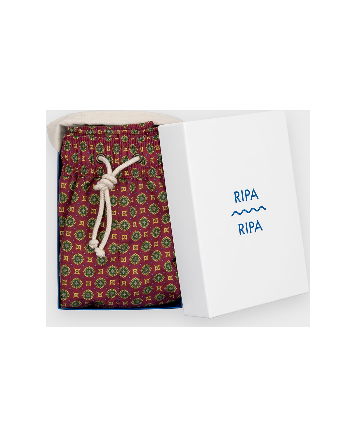 Ripa Ripa Collaborazione Nicola Radano Swim Shorts - Bordeaux