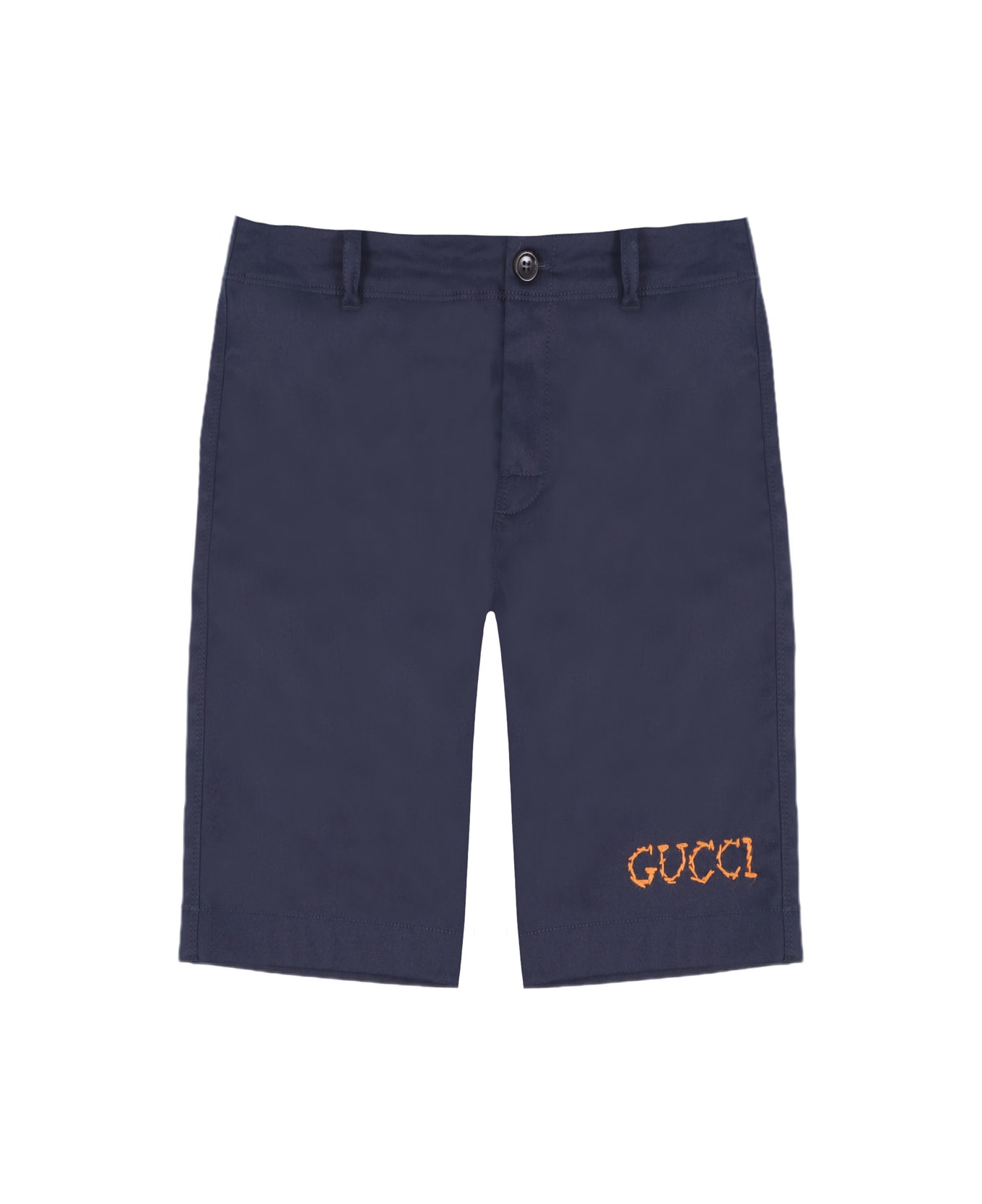 Gucci Cotton Shorts - Blue ボトムス