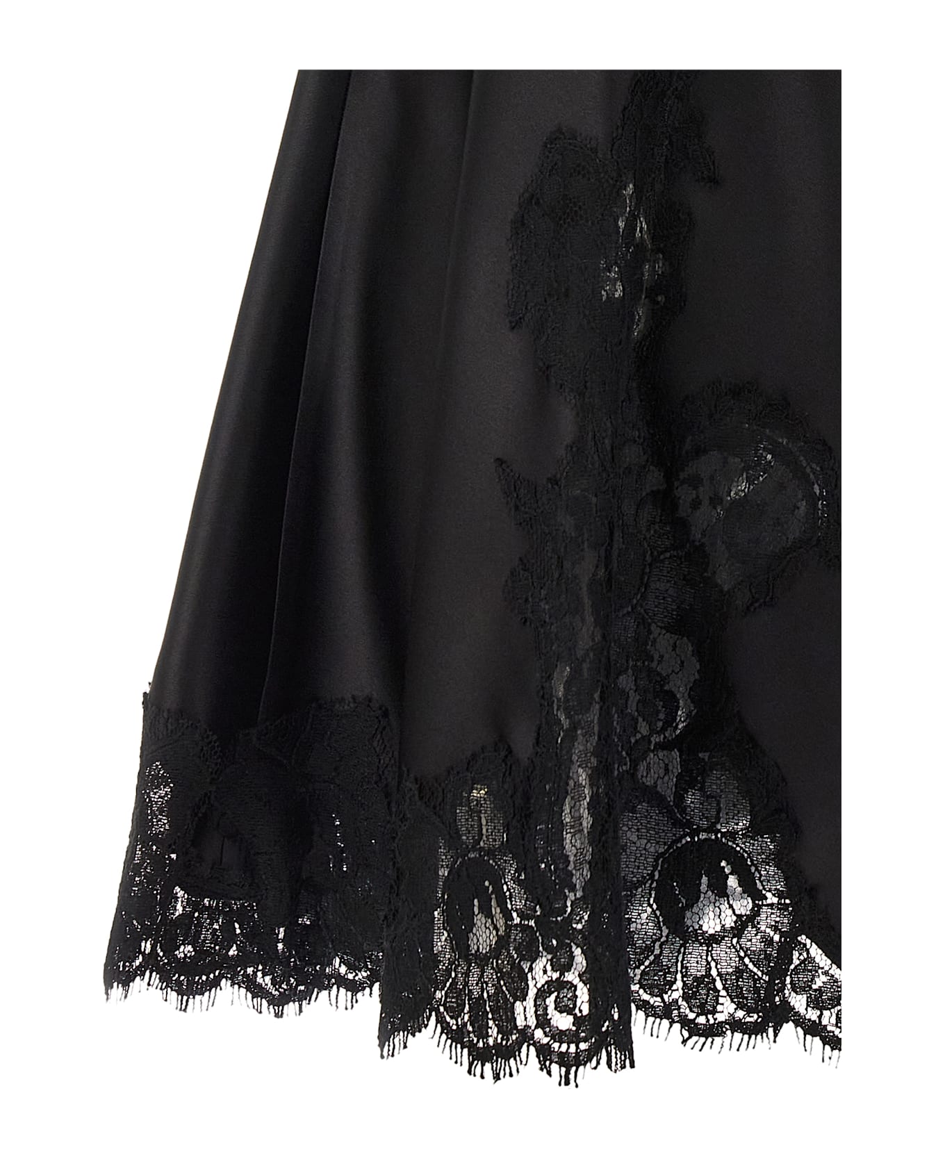 Dolce 
Gabbana Satin And Lace Dress - Black  