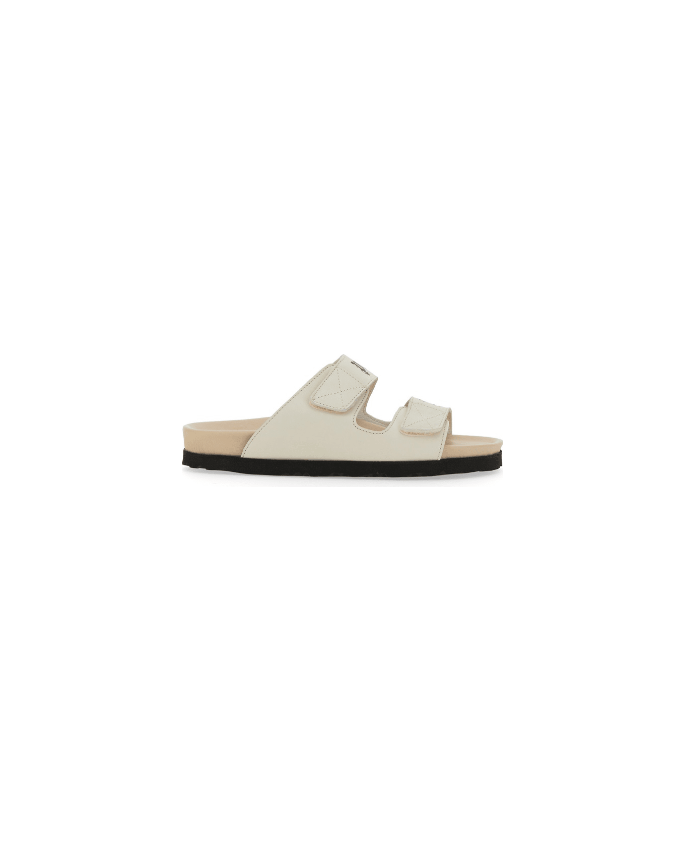 Palm Angels Sandal With Logo - WHITE