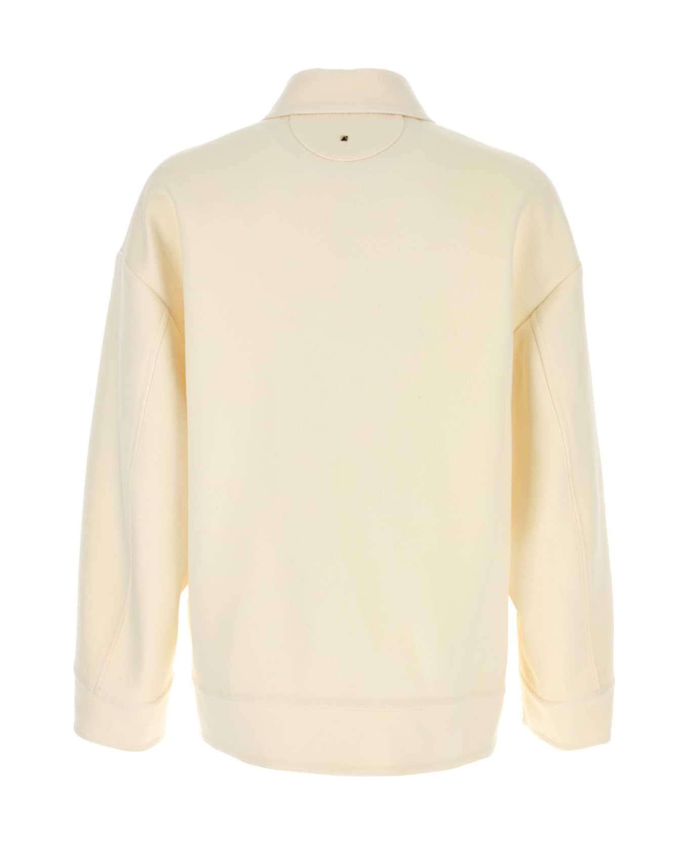 Valentino Garavani Ivory Wool Blend Shirt - AVORIO