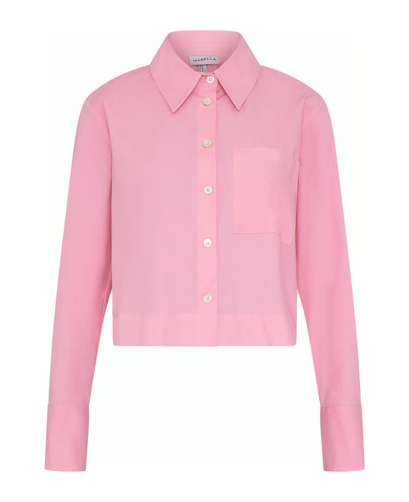 Marella Pink Long-sleeved Shirt - ROSA INTENSO シャツ