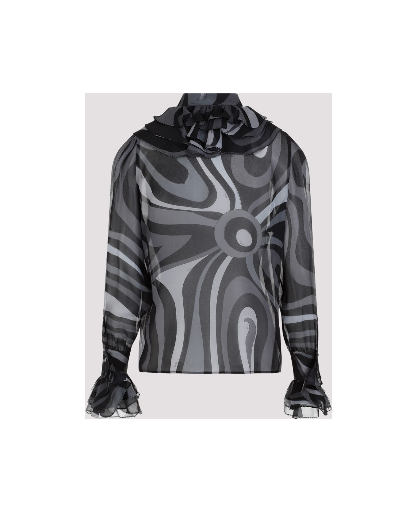 Pucci Ls Shirt - Grigio Nero