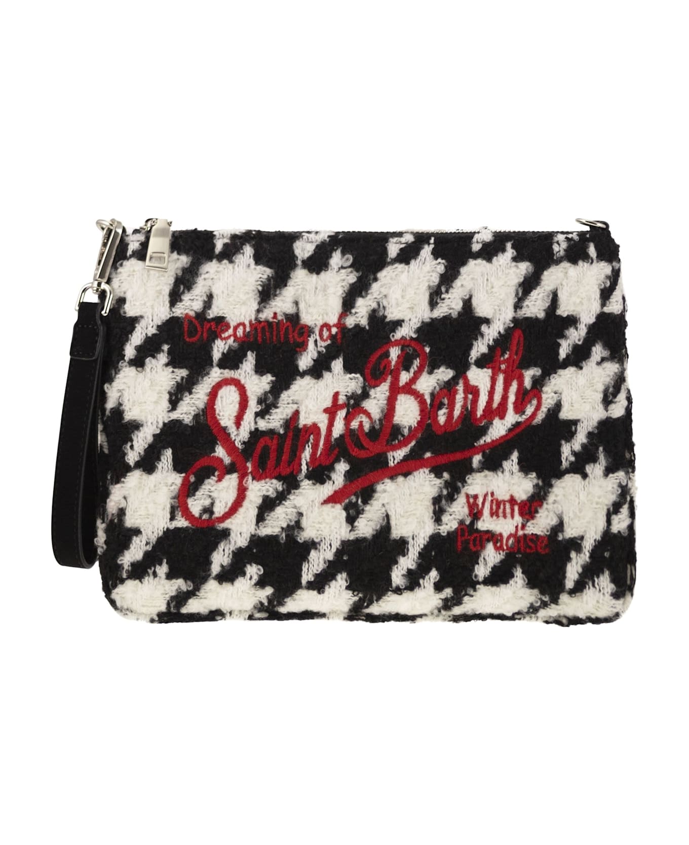 MC2 Saint Barth Pochette Bag With Shoulder Strap - Black