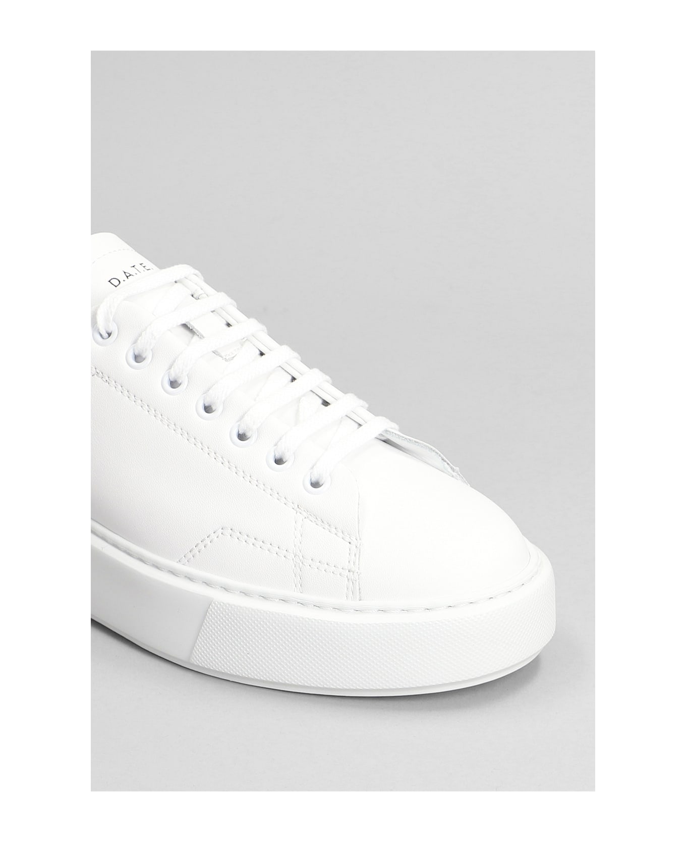 D.A.T.E. Sfera Sneakers In White Leather - white