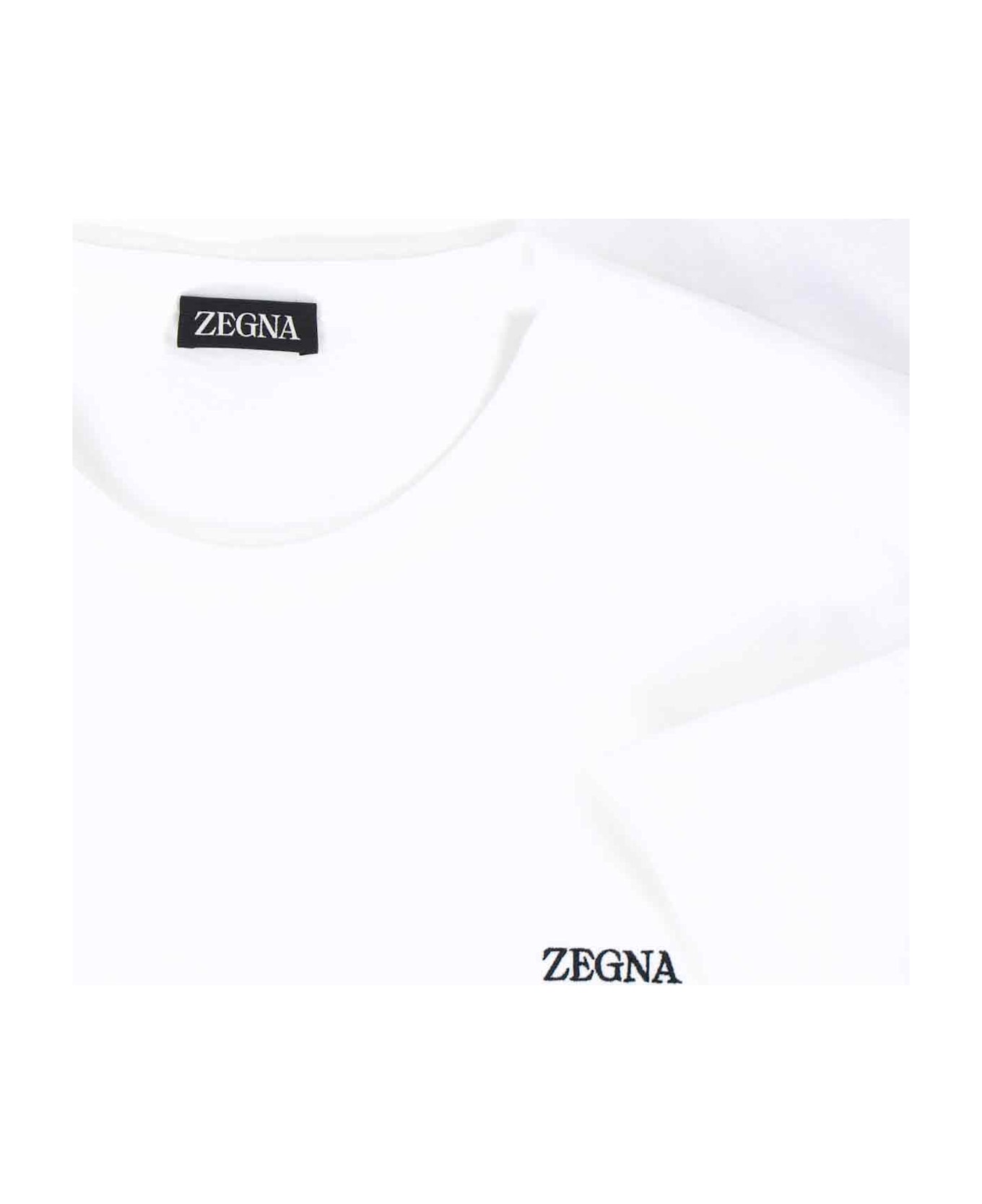 Zegna Logo T-shirt - White