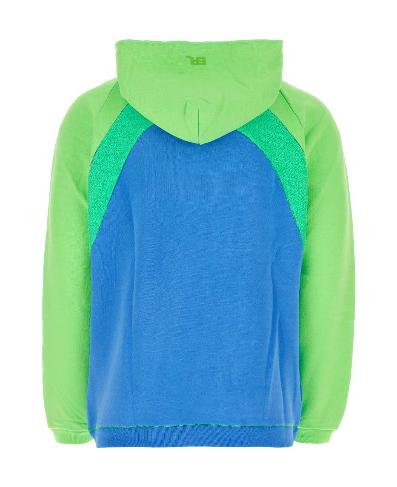 ERL Two-tone Cotton Sweatshirt - Blue フリース